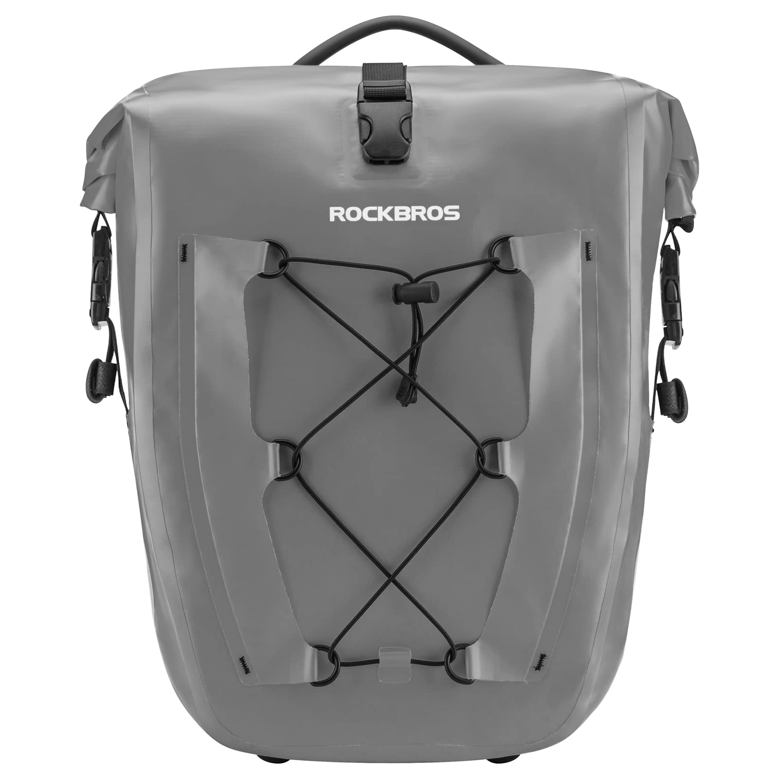 ROCKBROS Bike Pannier Bag 25L 32L 100% Waterproof Rear Rack Bike Bag #Style_Gray