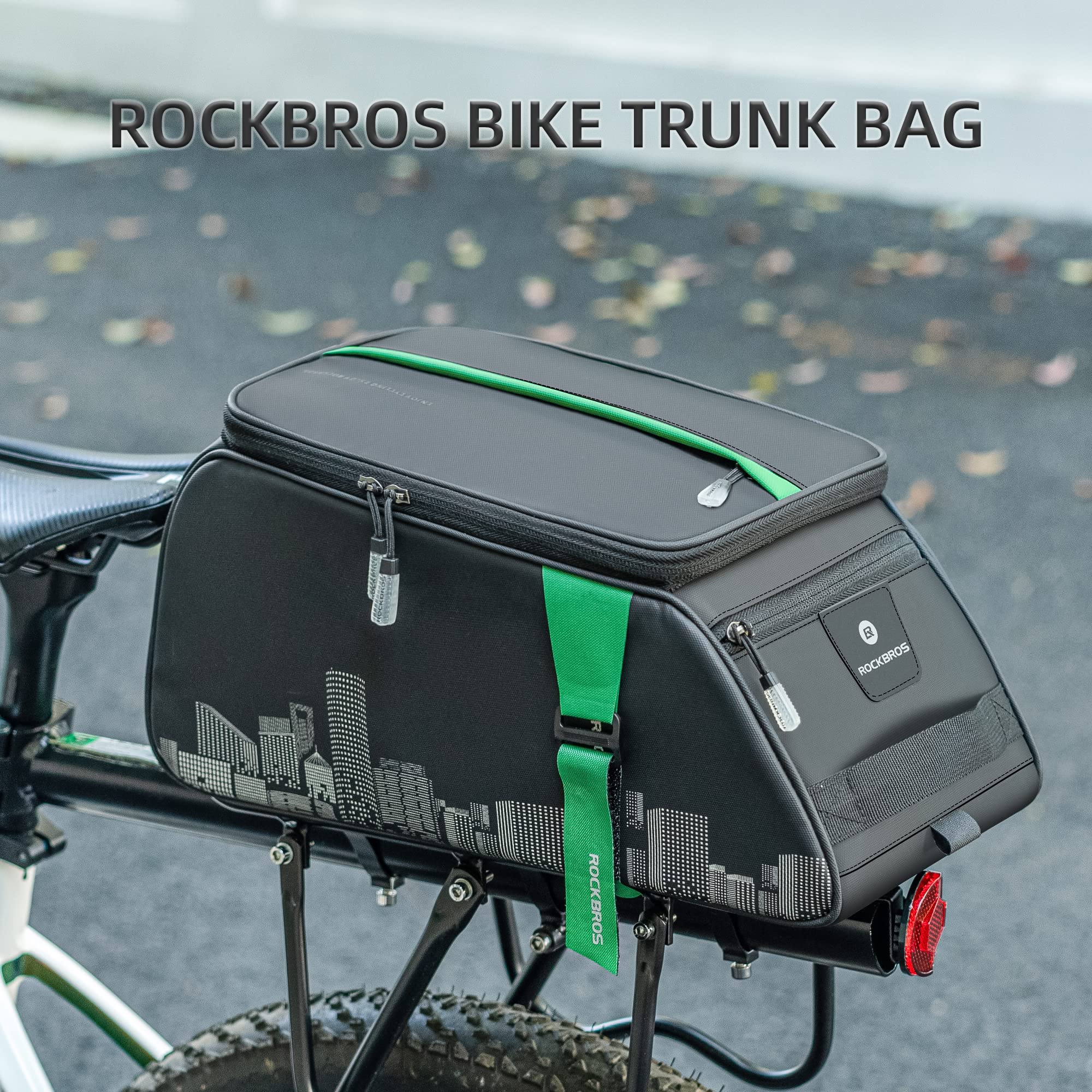 ROCKBROS Bike Pannier Bag Waterproof Rear Rack Transport Bag 9L #Style_Style 1