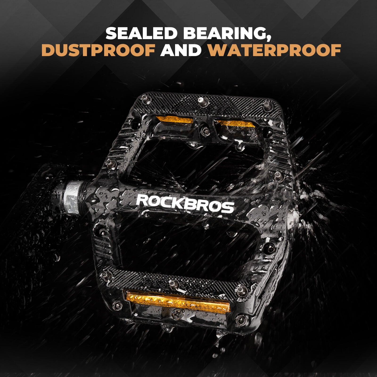 ROCKBROS Bike Pedals Aluminium Alloy 9/16 inch - BP2501