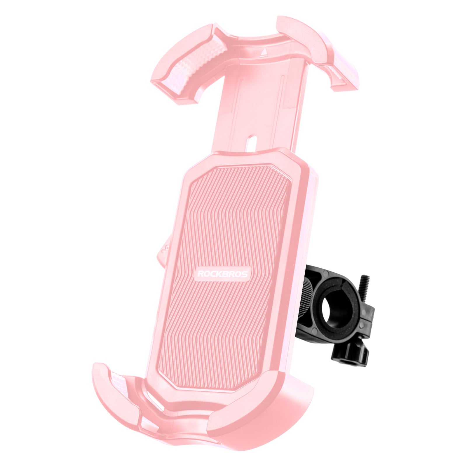 ROCKBROS Bike Phone Mount 360°Rotatable Phone Mount for Bicycle Motorcycle #Style_Pink (handlebar)