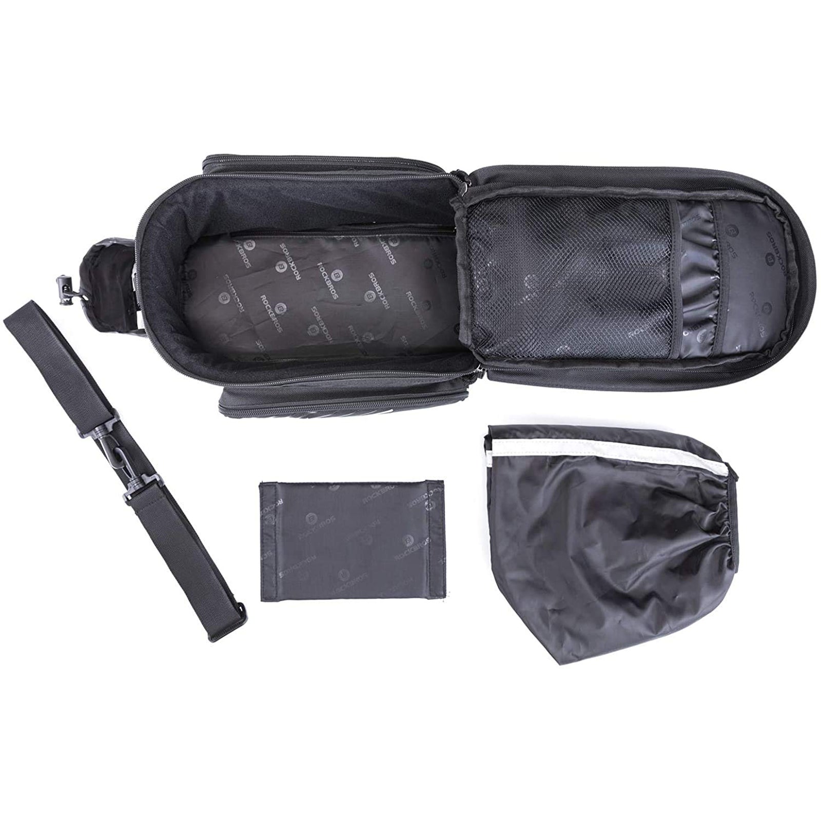 ROCKBROS Bike Rear Rack Bag Large Capacity Trunk Bag with Rain Cover 9-12L