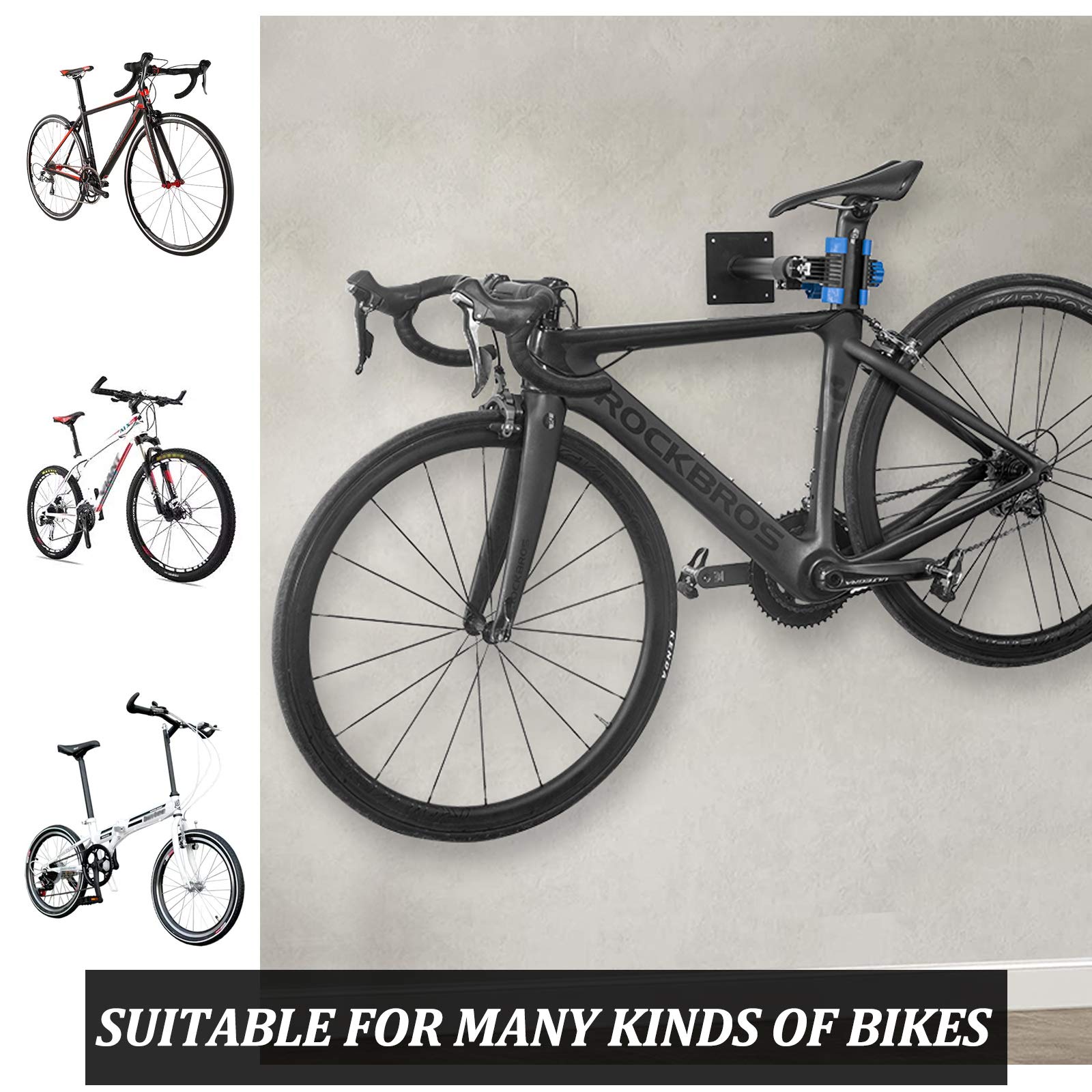 ROCKBROS Bike Repair Stand Foldable Wall-Mount Bicycle Repair Workstand