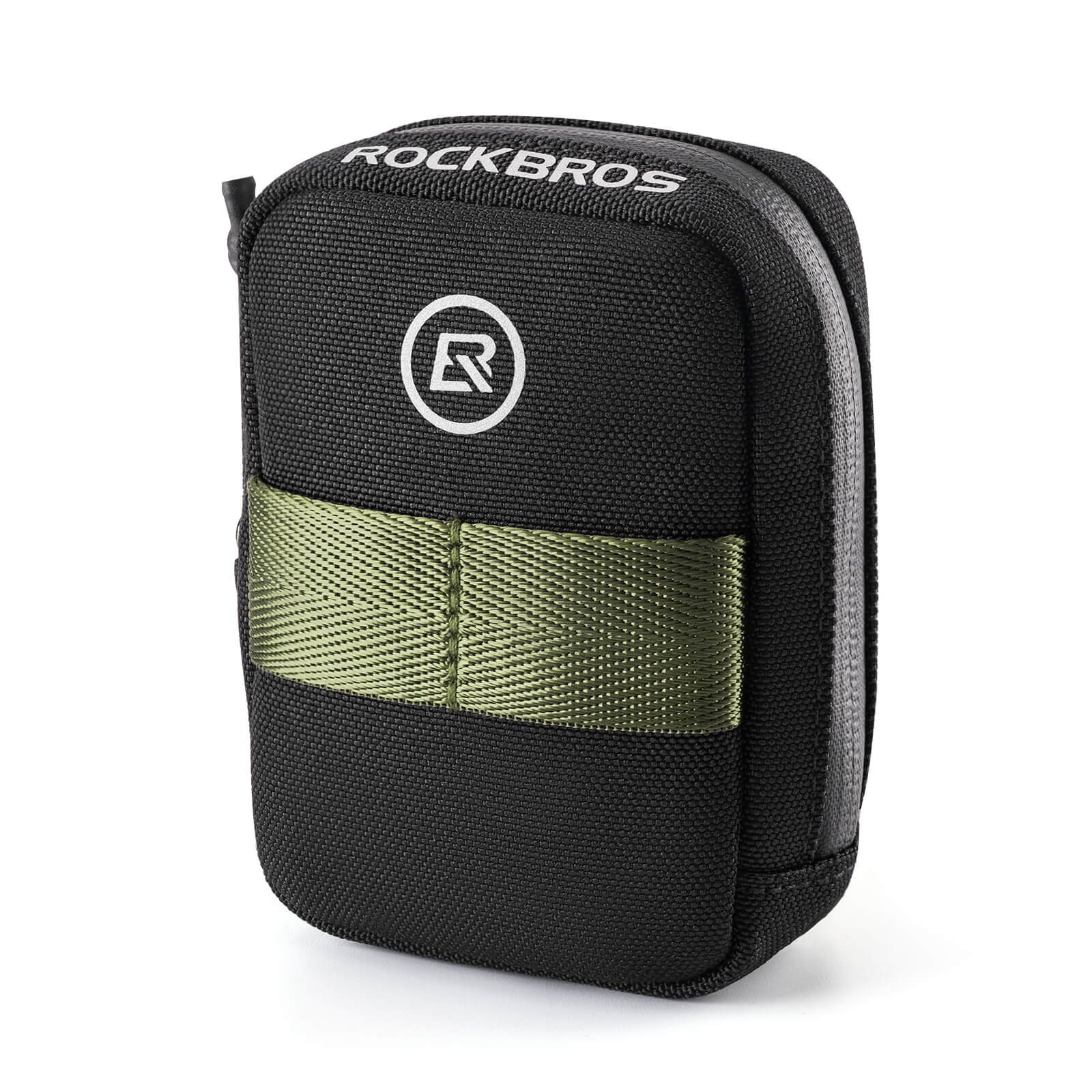 ROCKBROS portable bike saddle bag 0.35L, compact and lightweight under-seat cycling pouch. #Color_Black