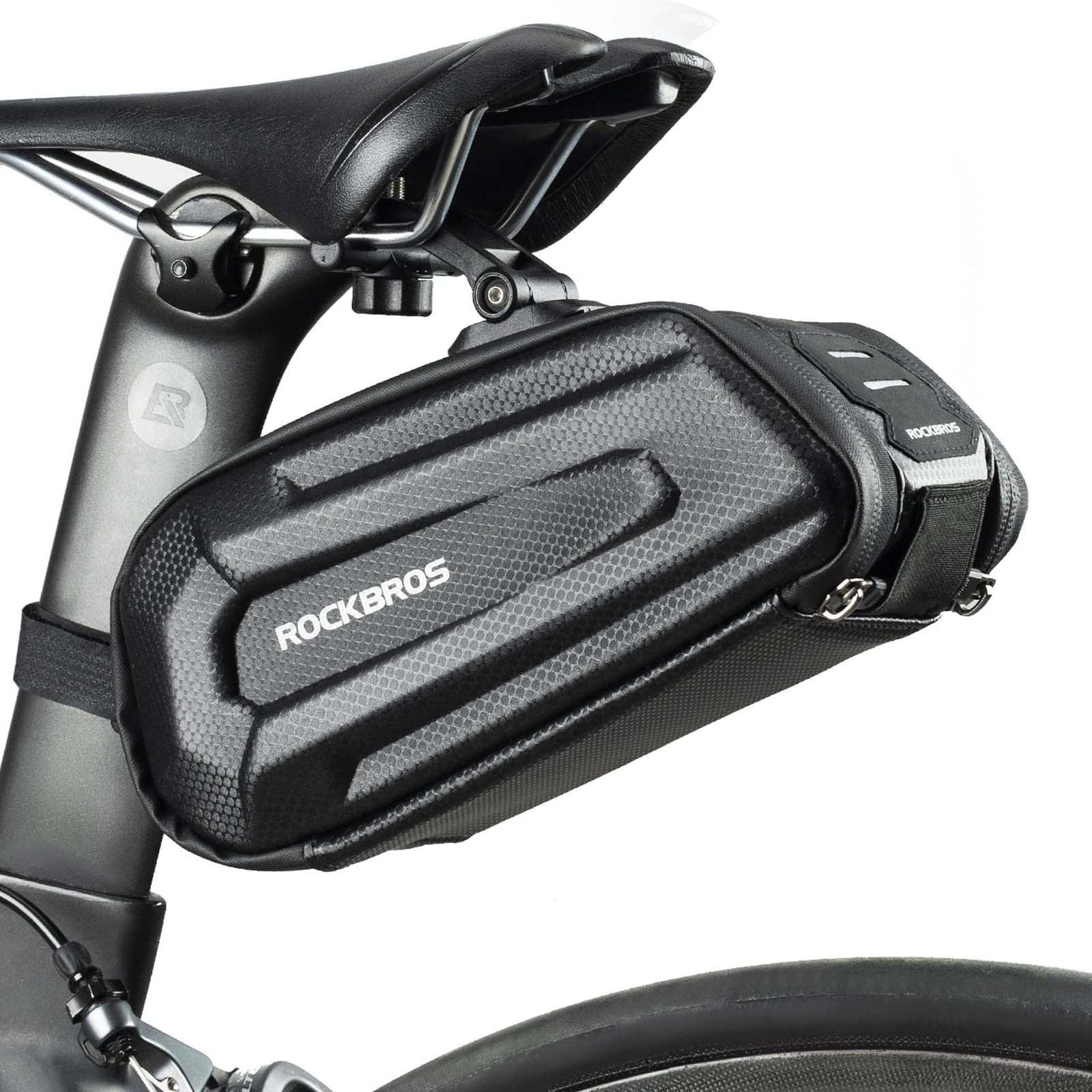 ROCKBROS Bike Saddle Bag Waterproof Bike Bag with Taillight Holde