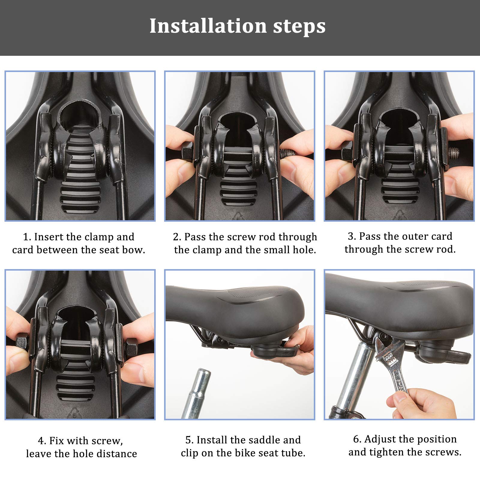 ROCKBROS-Bike-Seat-Comfort-Reflective-Bike-Saddle-Soft-Wide