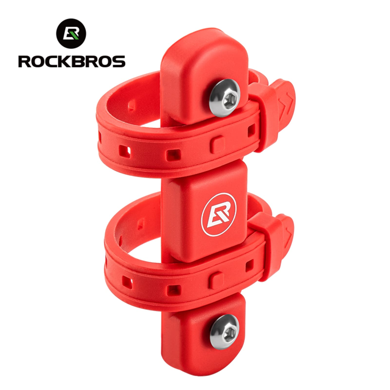 ROCKBROS Bike Water Bottle Holder Adapter – Universal Mounting Solution #Color_Red