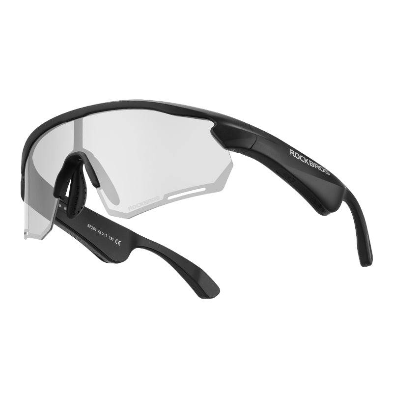 ROCKBROS Bluetooth Sunglasses TAC polarized lenses with Music Speaker #Color_Photochromic