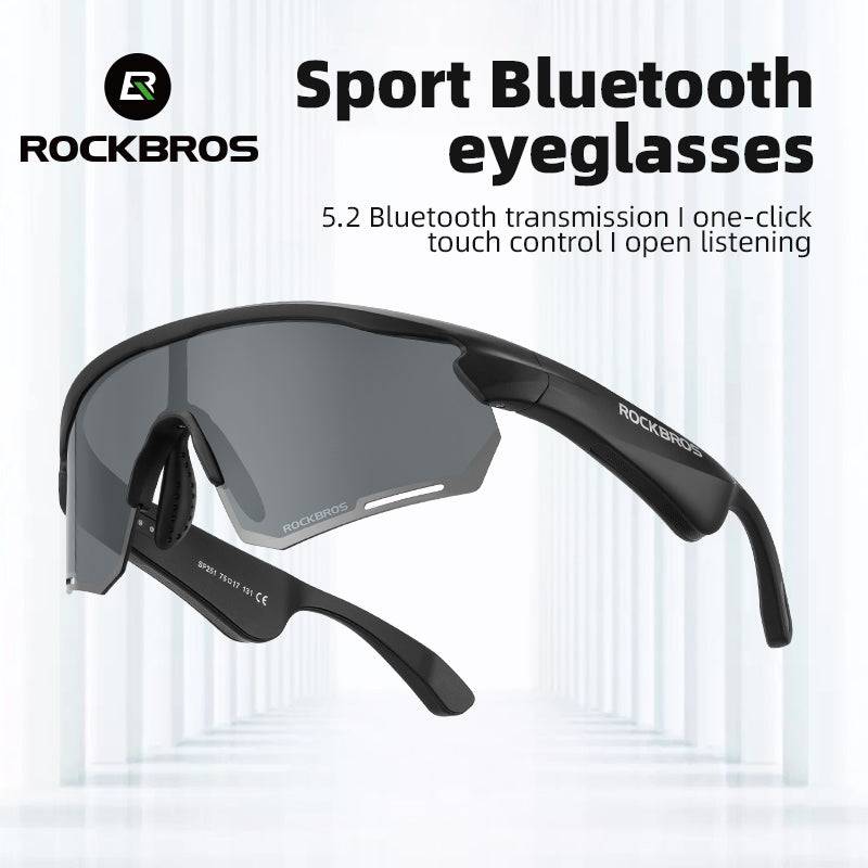ROCKBROS Bluetooth Sunglasses TAC polarized lenses with Music Speaker