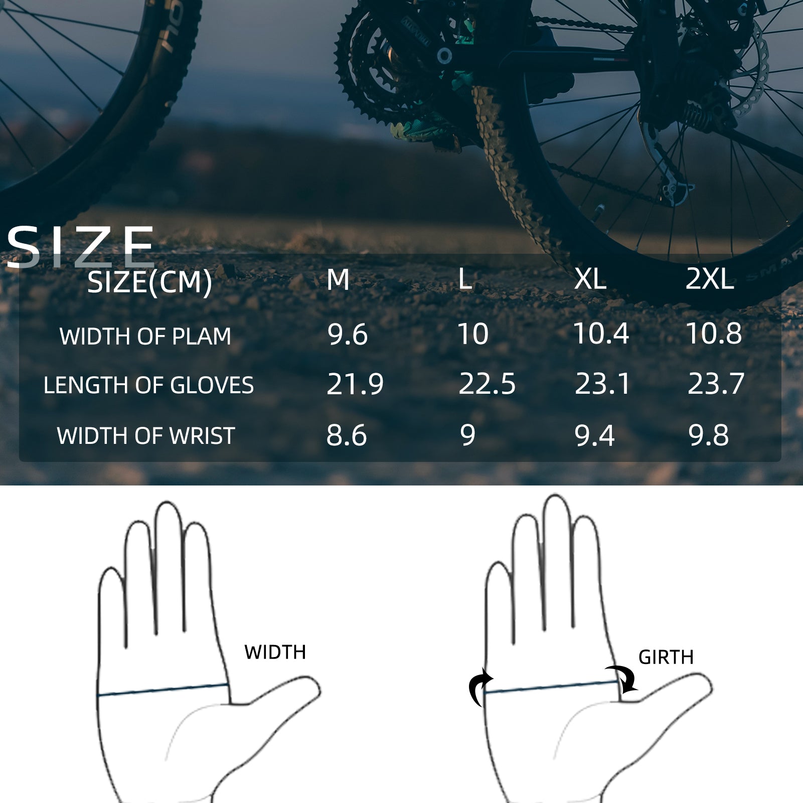 ROCKBROS Breathable Shock-absorption Anti-slip Bike Gloves
