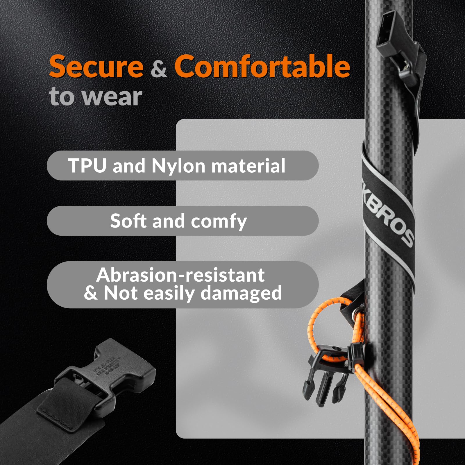 ROCKBROS Camping Pant Leg Straps Riding Ankle Strap Adjustable & Reflective