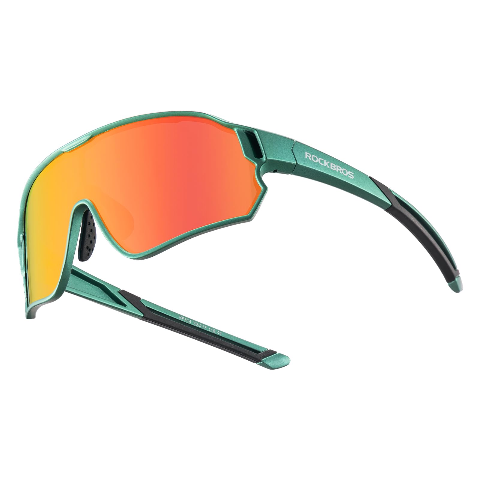 ROCKBROS Children's Cycling glasses UV400 Protection Sunglasses for Boys Girls #Color_Olive Green