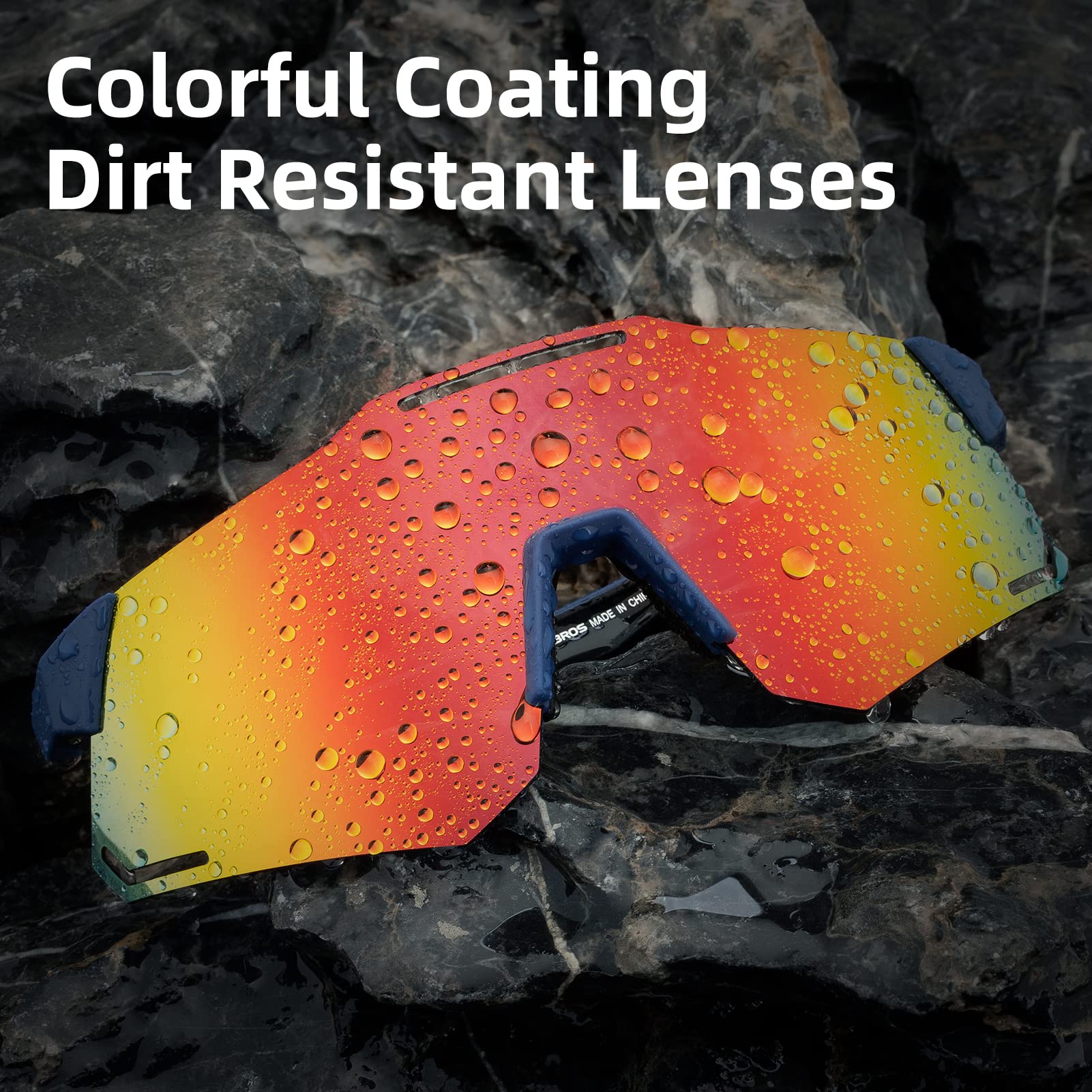 ROCKBROS Cycling Glasses Polarised Sports Glasses UV400 Protection