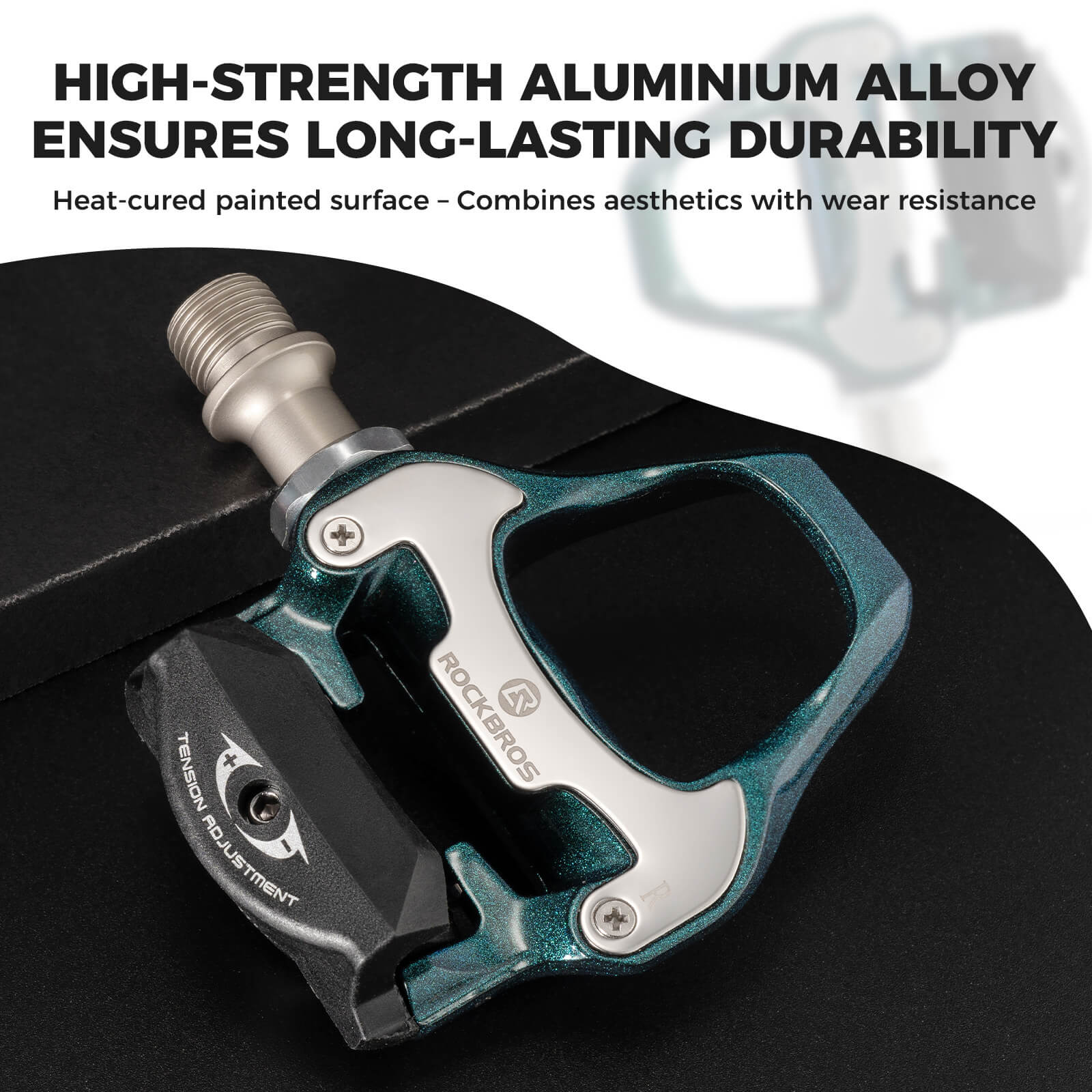 ROCKBROS Self-Locking Cycling Pedals – Shimano SPD-SL 9/16" Compatible, Pro-Grade Grip!