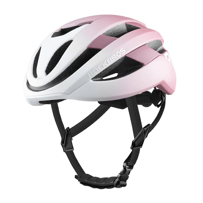 ROCKBROS LK-12 Flowing Light cycling bike helmet with LED lights, aerodynamic design and adjustable fit. #Color_Multi-color powder (matte)