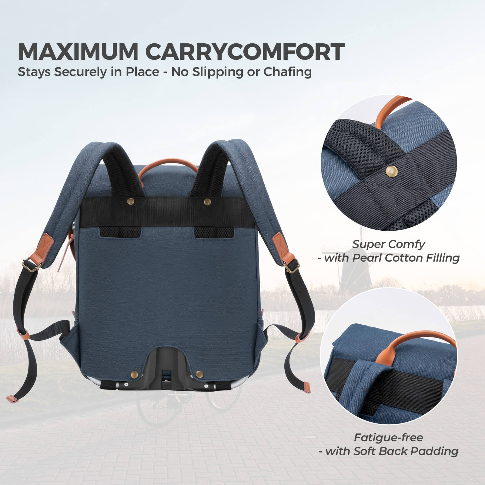ROCKBROS Folding Bike Handlebar Bag Backpack 8.3L – Ultimate Compact Storage for Cyclists!