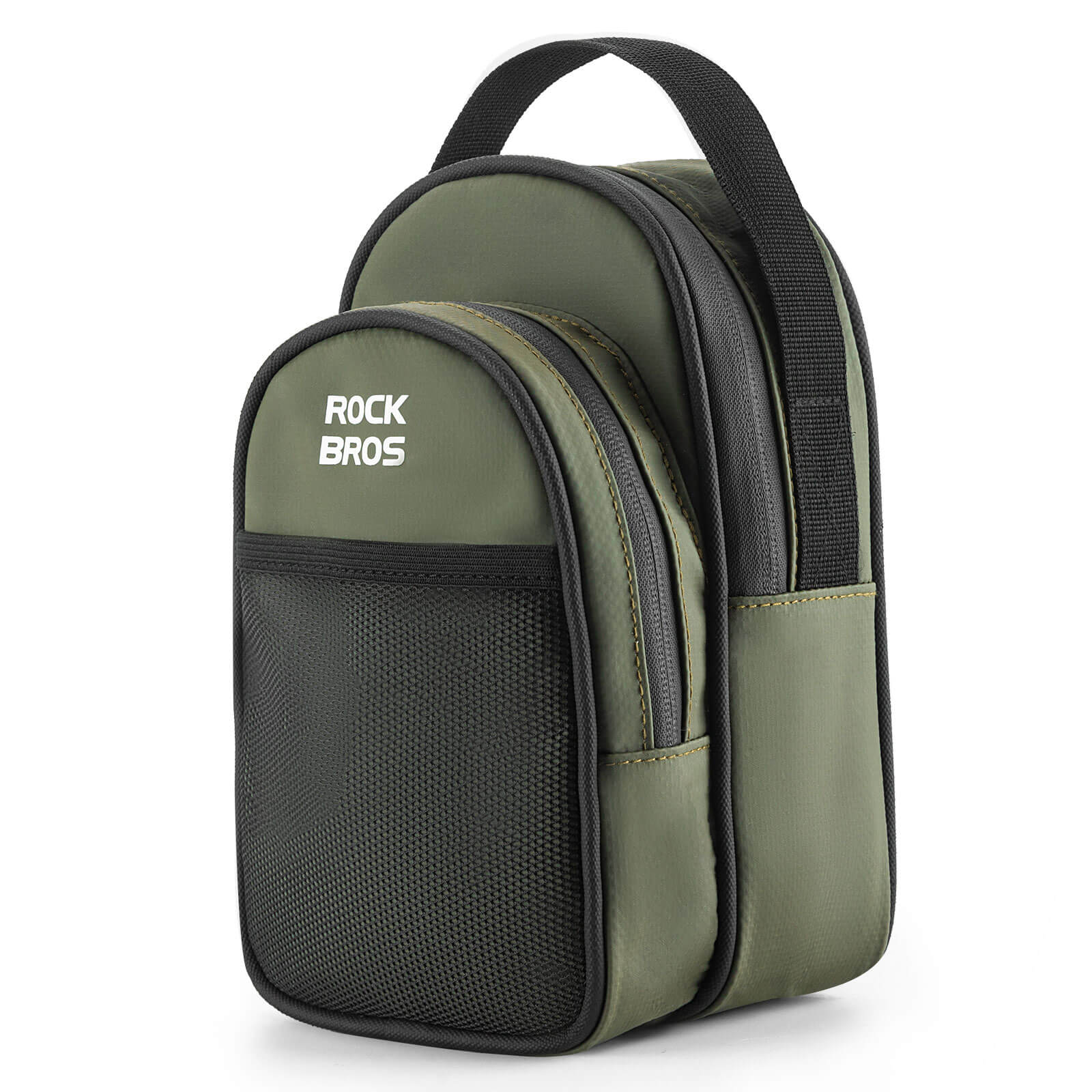ROCKBROS Front Hanger Bag 1.8L – The Ultimate Storage Upgrade for Your Folding Bike! #Color_Green