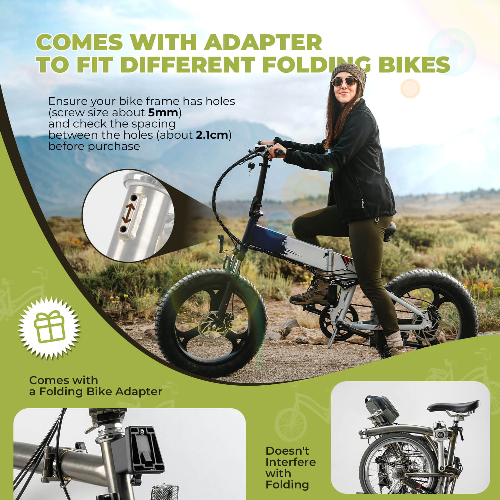 ROCKBROS Front Hanger Bag 1.8L – The Ultimate Storage Upgrade for Your Folding Bike!