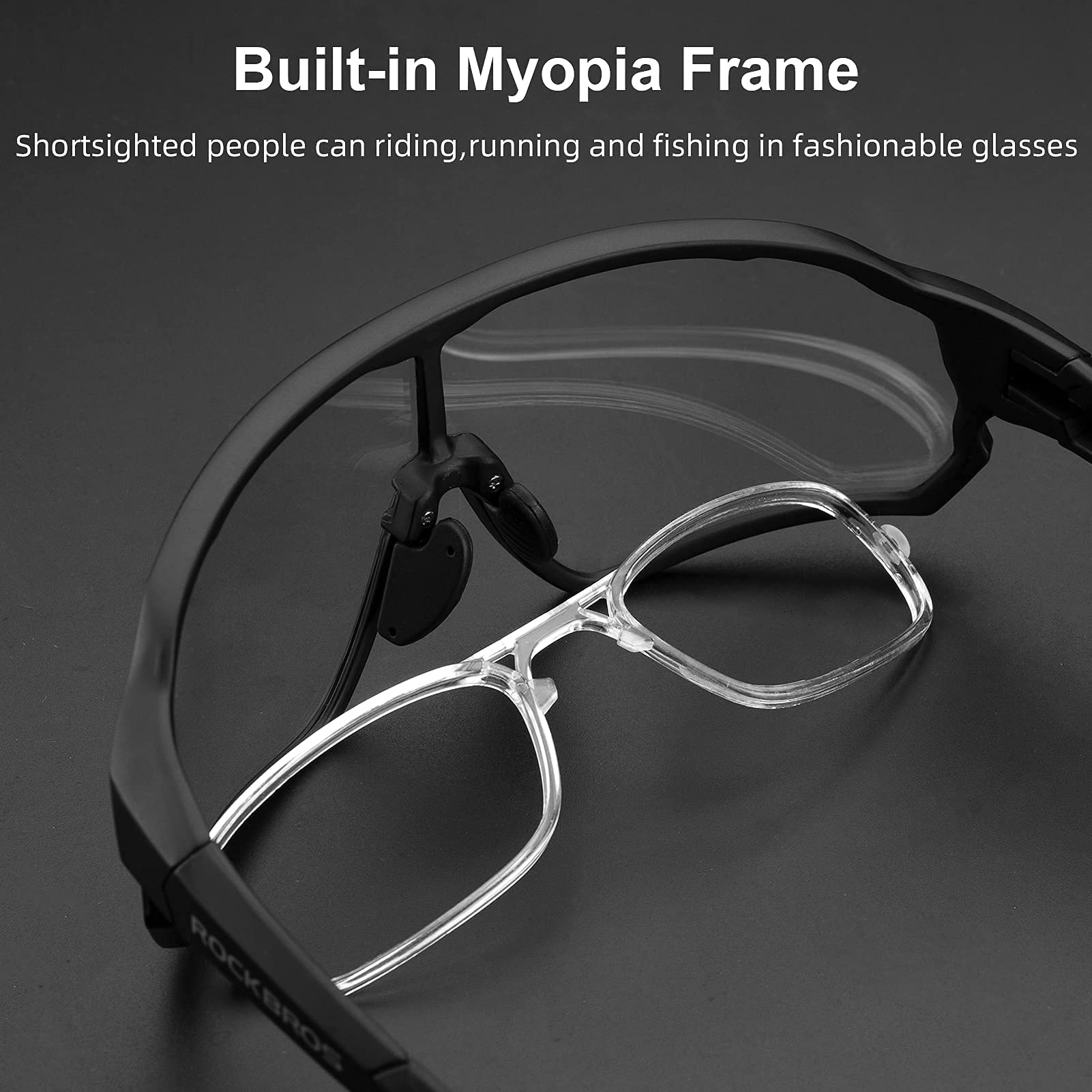 ROCKBROS Full Frame Photochromic Sunglasses Cycling Sunglasses