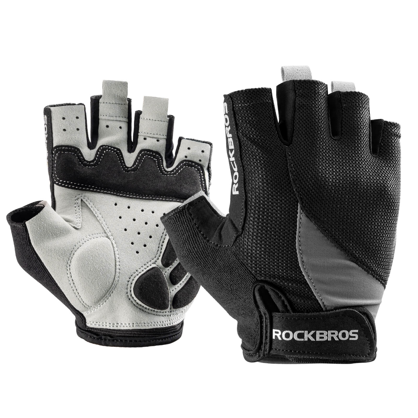 Fingerless Gloves Best Padded Bike Gloves ROCKBROS Half-Finger Gel
