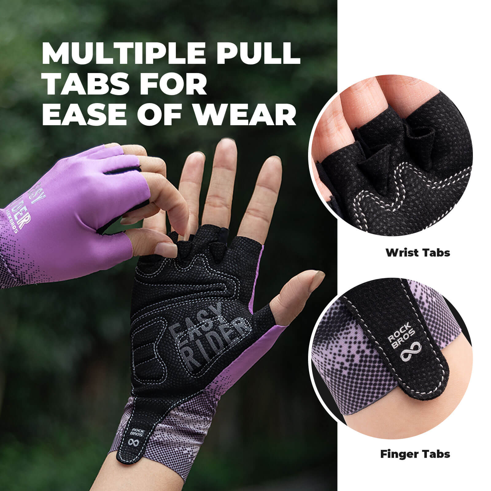 ROCKBROS Gradient Cycling Gloves – Ride in Color, Grip Like a Pro!