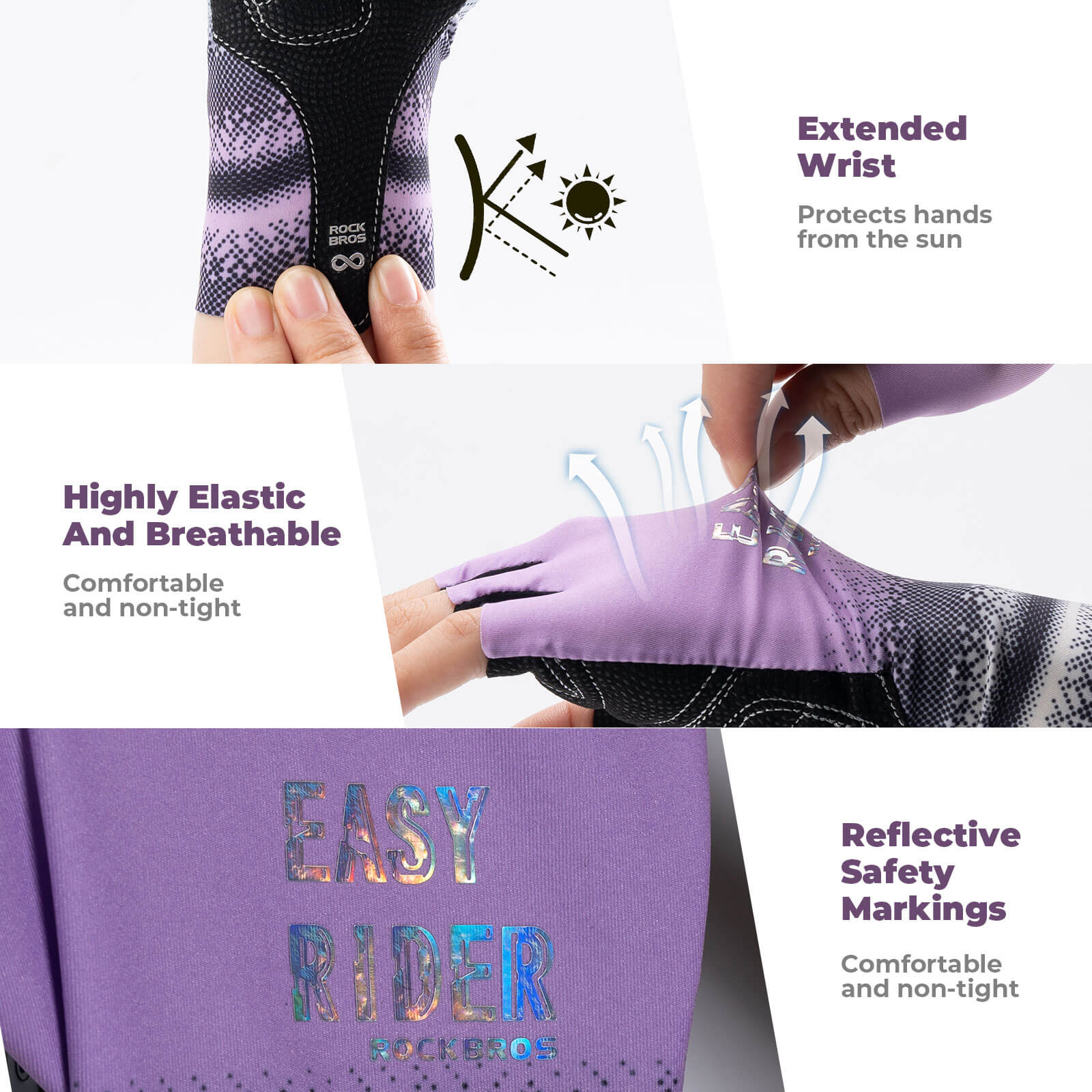 ROCKBROS Gradient Cycling Gloves – Ride in Color, Grip Like a Pro!