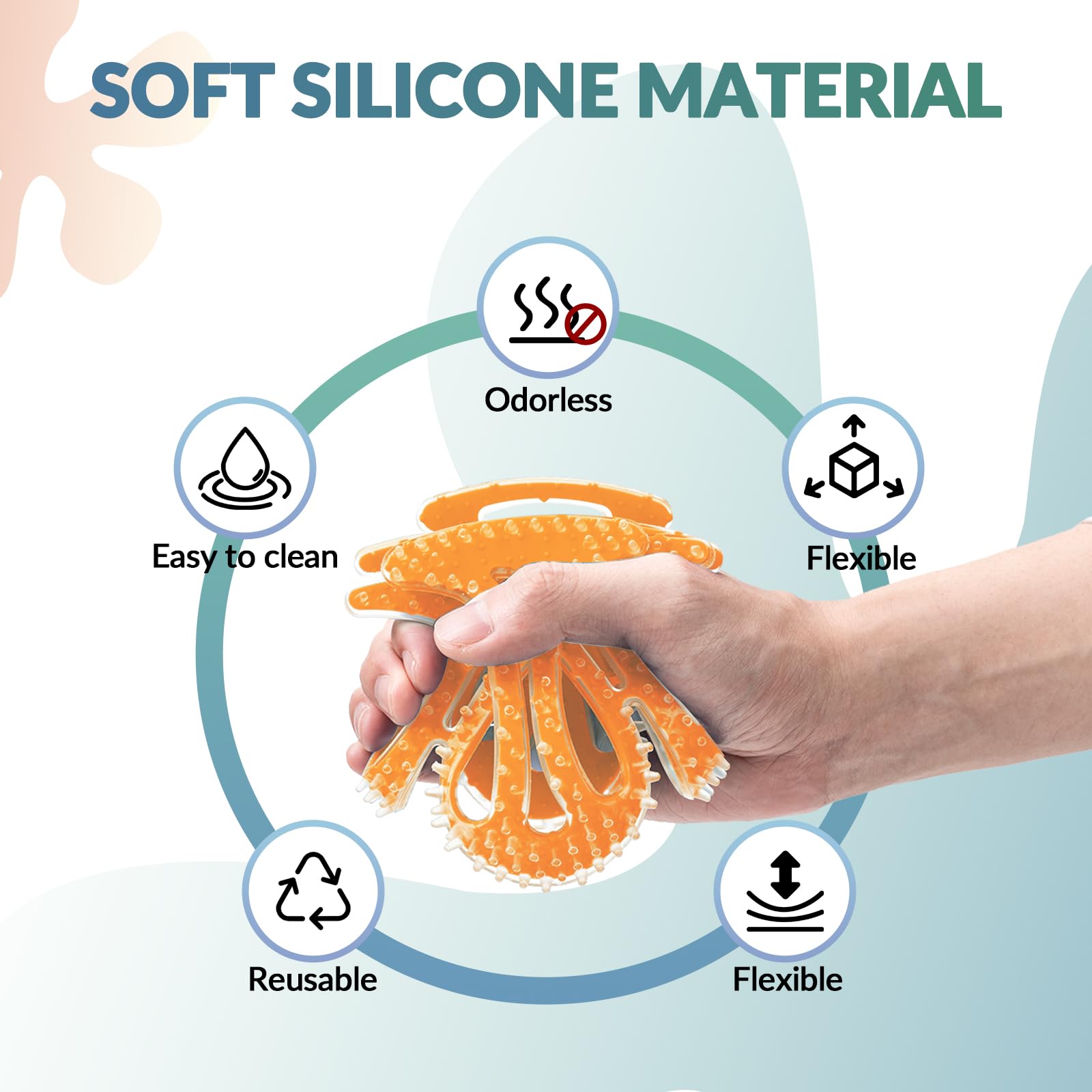 ROCKBROS Helmet Padding Bike & Motorcycle Helmet Pads 3 Colors #Color_Orange