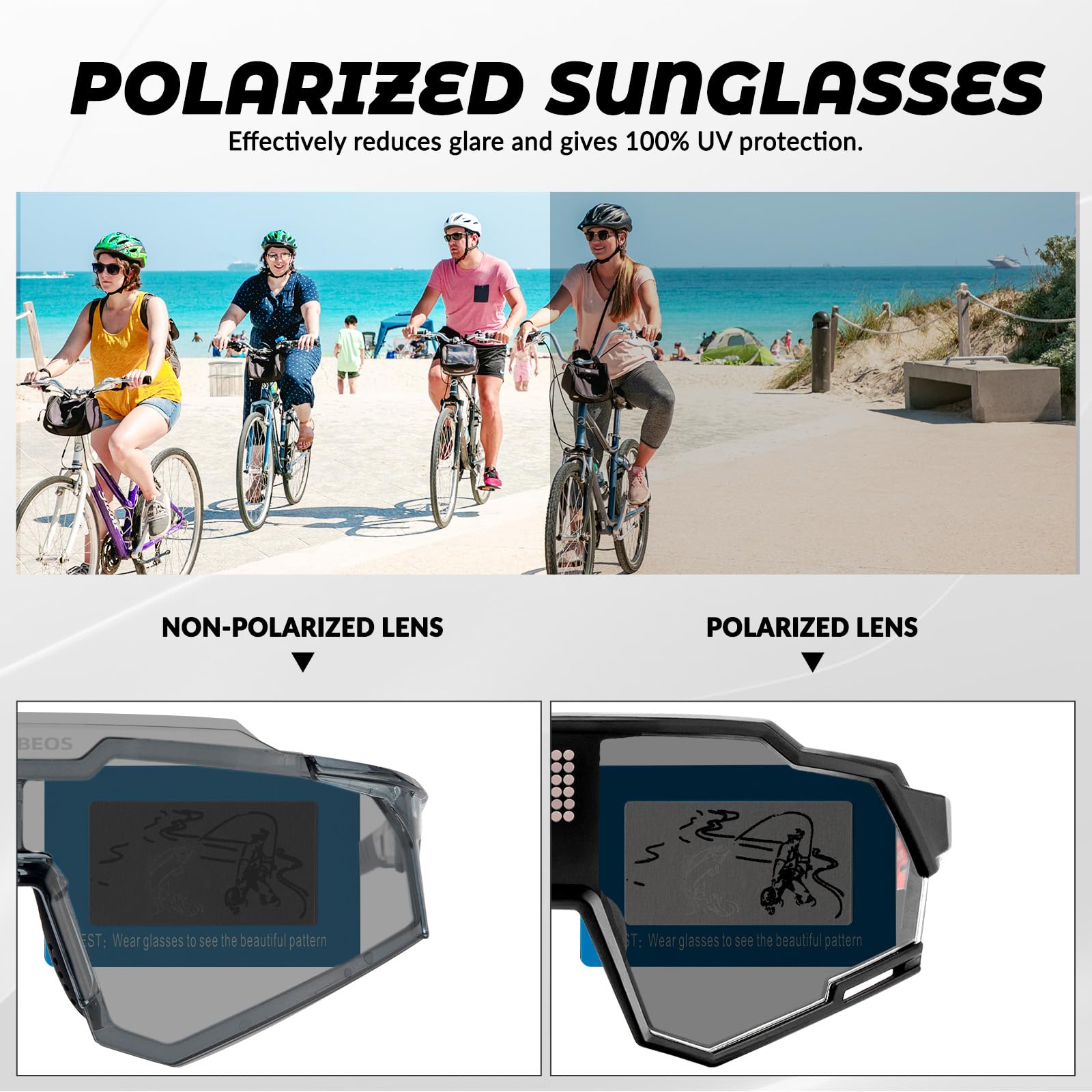 ROCKBROS Intelligent Cycling Glasses Sunglasses Photochromic + Polarized