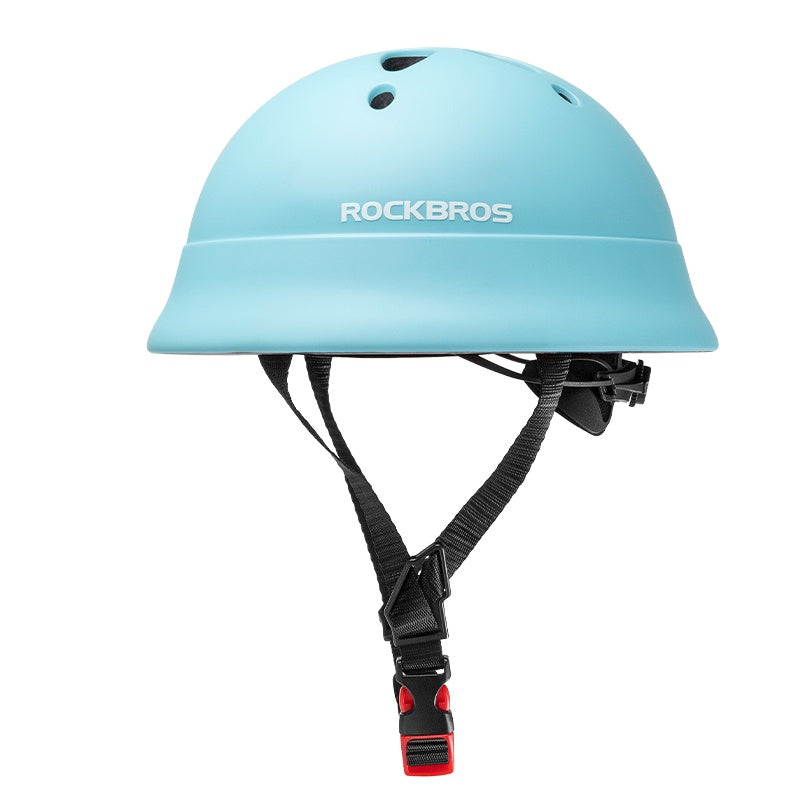 ROCKBROS kids bike helmet, round shape, adjustable and protective cycling helmet for children.#Color_Blue