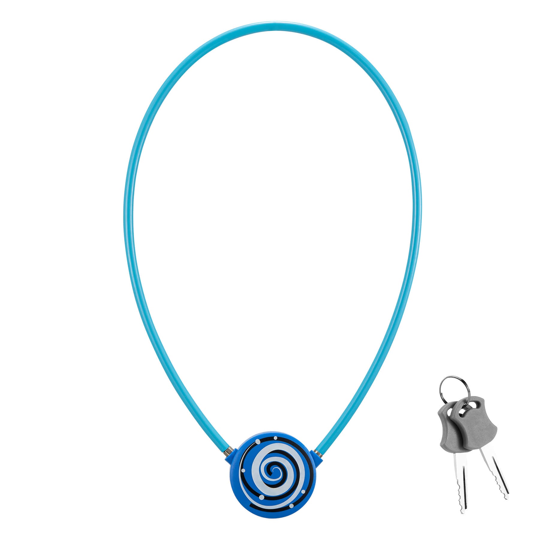 ROCKBROS Lightweight 92g Bike Lock, 5.89mm Anti-Theft Cable for Bikes & More  #Color_Sky Blue