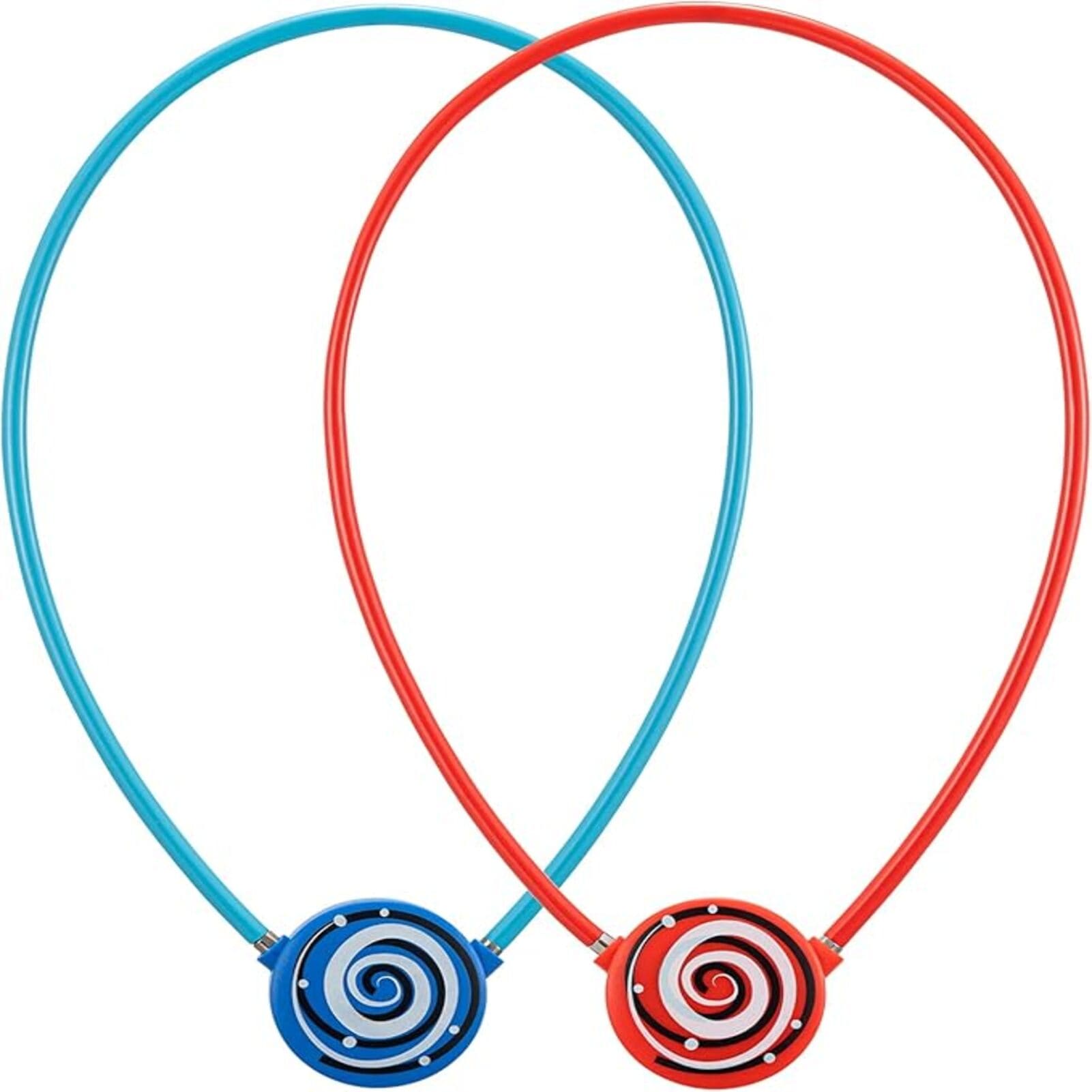 ROCKBROS Lightweight 92g Bike Lock, 5.89mm Anti-Theft Cable for Bikes & More  #Color_Fiery Red+ Sky Blue