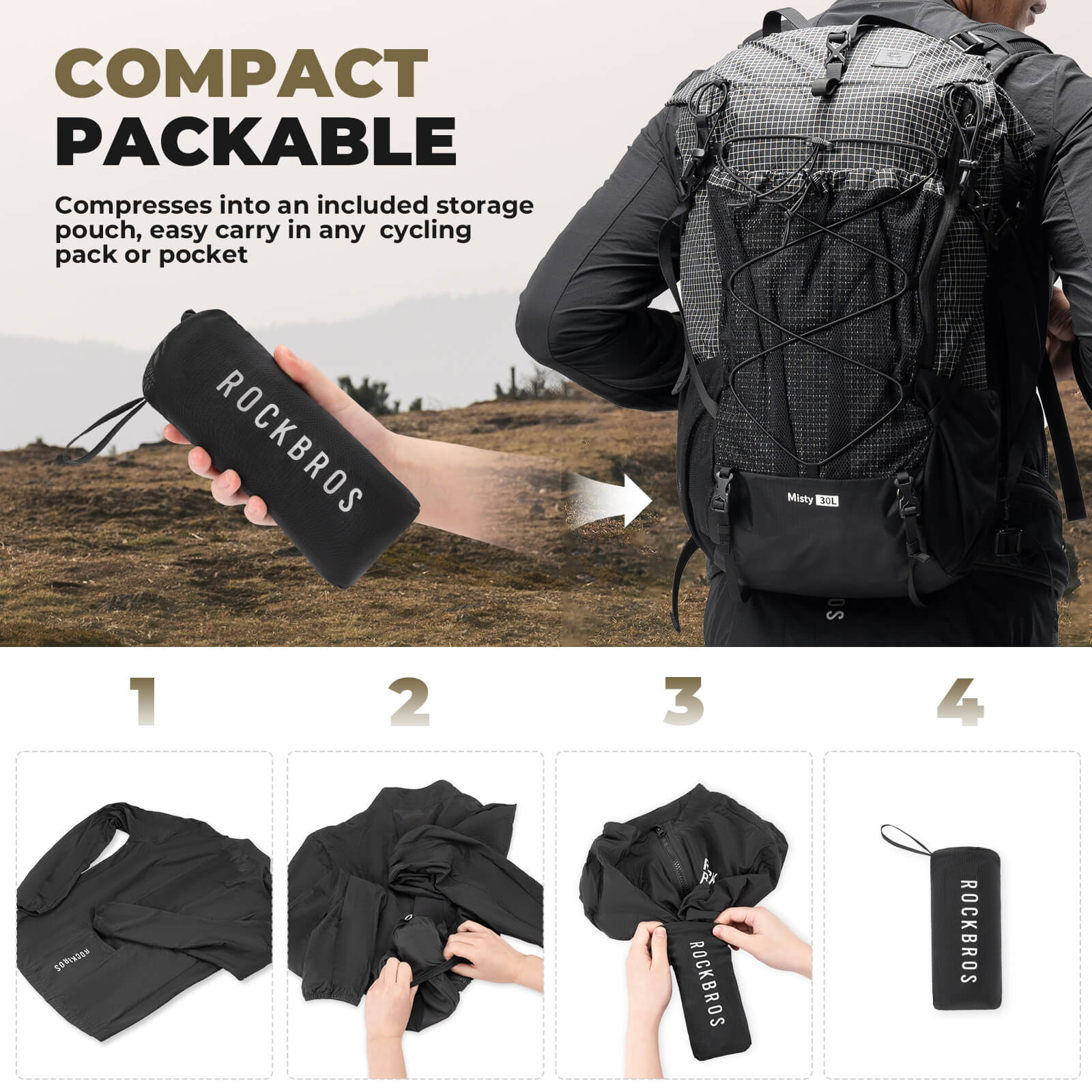 ROCKBROS Long-Sleeve Cycling Windbreaker Jacket – Ultimate Weather Protection!