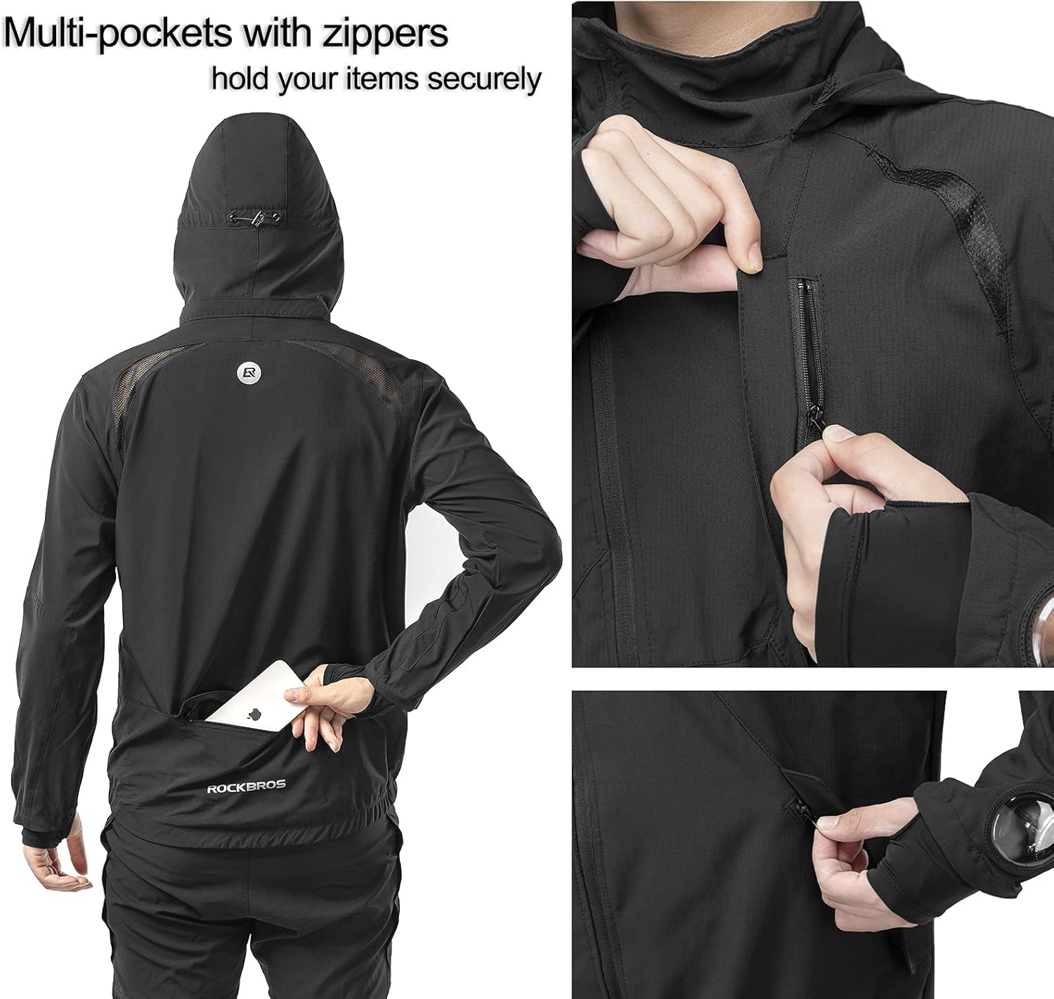 ROCKBROS Men's Breathable Cycling Clothing Set for Summer and Autumn