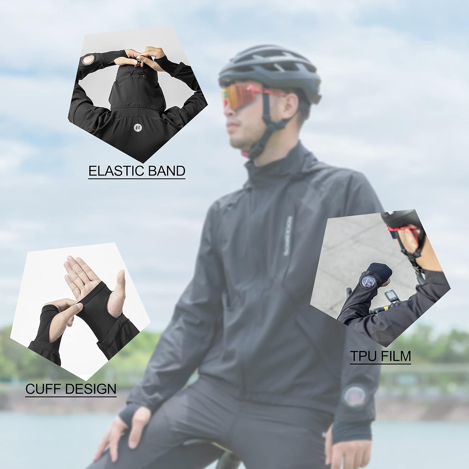 ROCKBROS Men's Breathable Cycling Clothing Set for Summer and Autumn