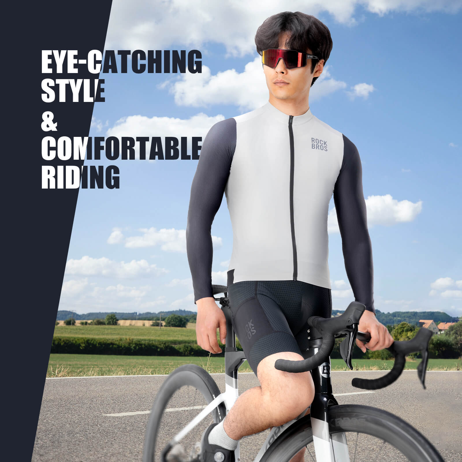 ROCKBROS Men's Long-Sleeve Cycling Jersey – Performance Meets Comfort!