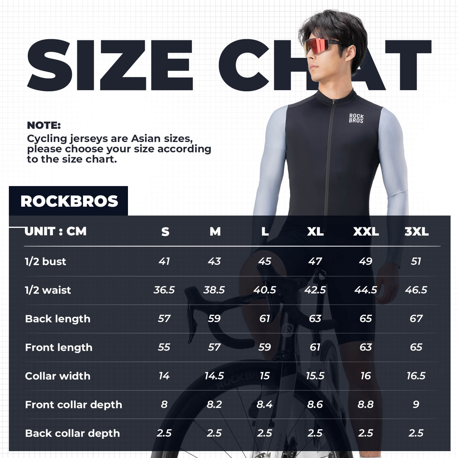ROCKBROS Men's Long-Sleeve Cycling Jersey – Performance Meets Comfort!