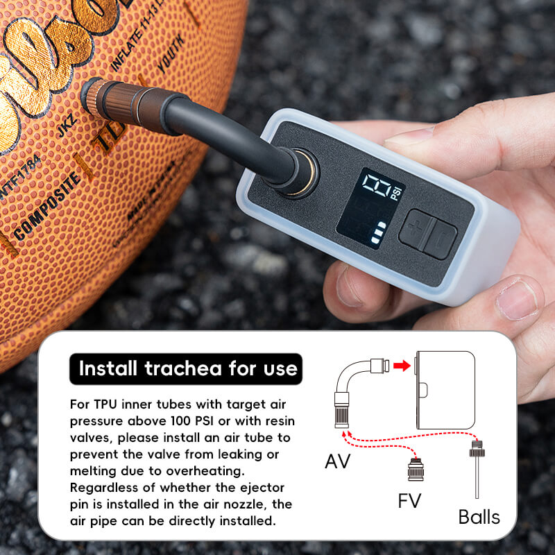 ROCKBROS Mini Electric Air Pump AS1 Pro 120 PSI Battery Life Upgraded