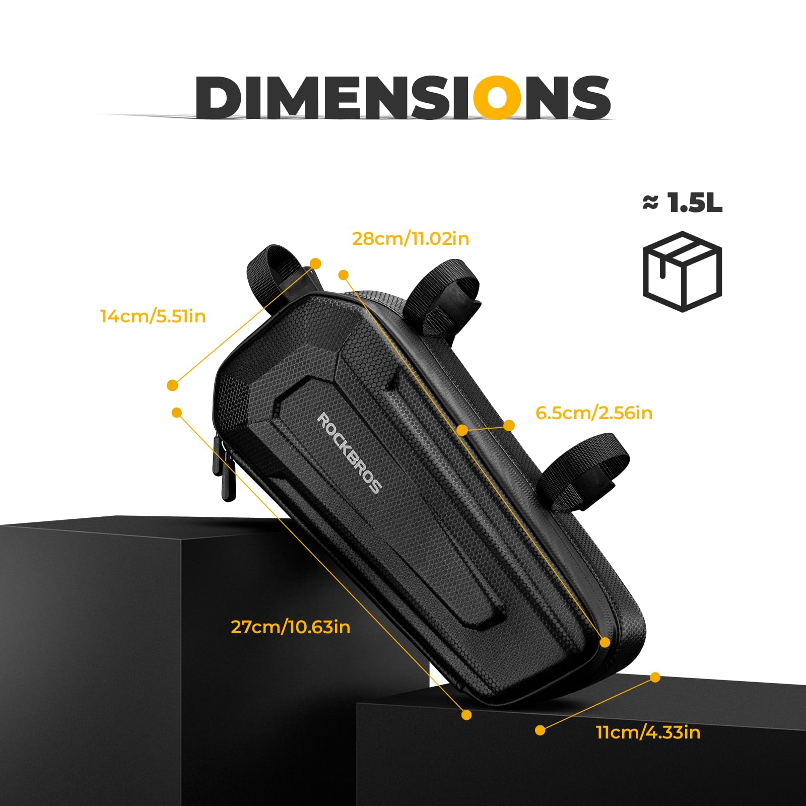 ROCKBROS Motorcycle Frame Bag Multifunctional Waterproof Triangle Bag