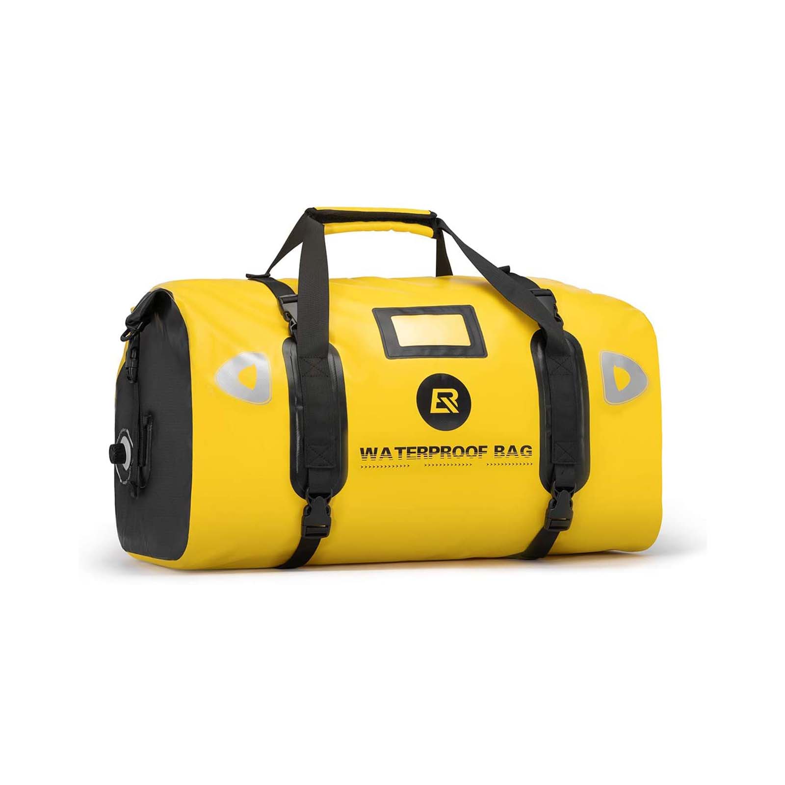 ROCKBROS Motorcycle Saddle Bag 100% Waterproof Travel Bag with Shoulder #Color_Yellow