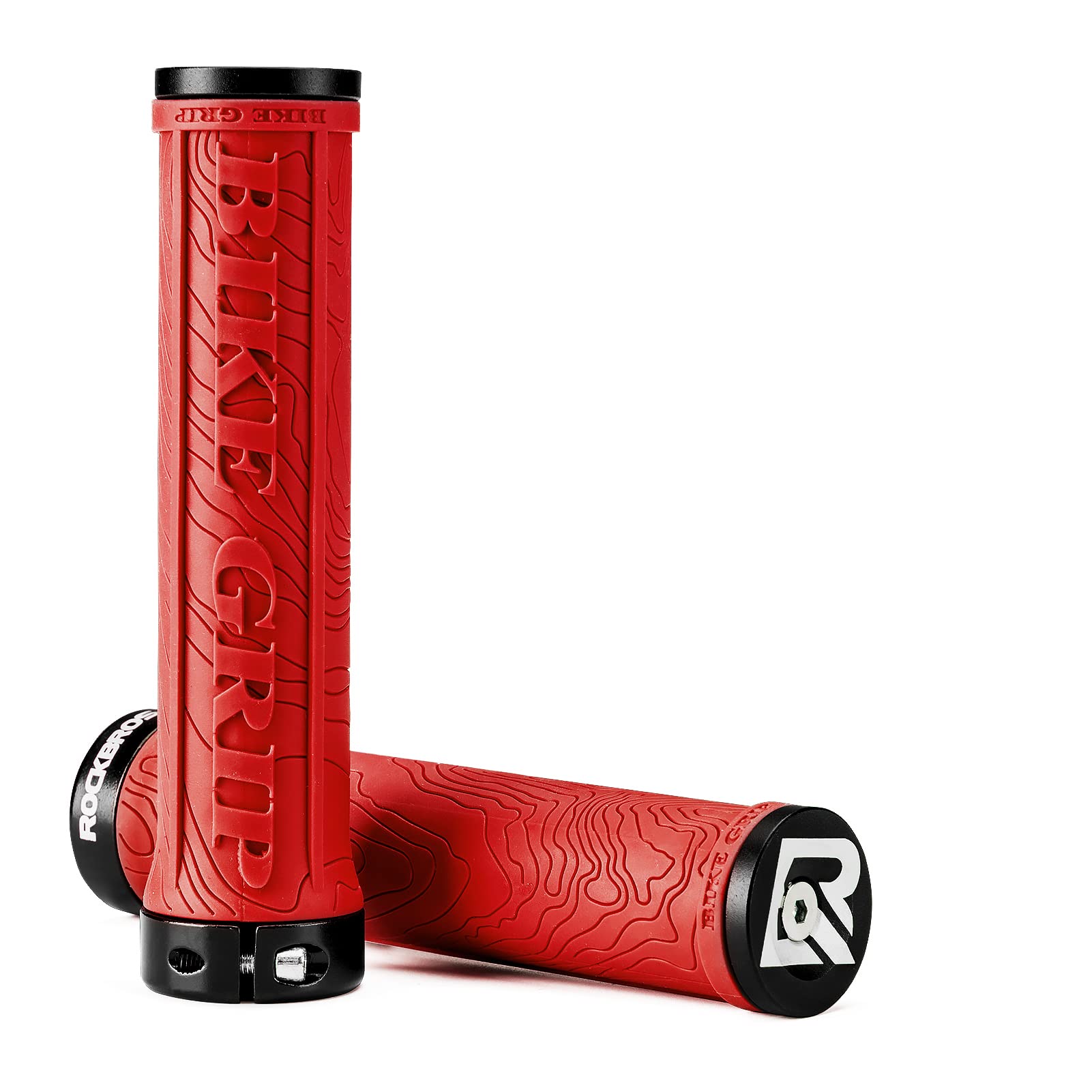 ROCKBROS Mountain Bike Handlebar Grips Double Lock on Rubber Anti slip