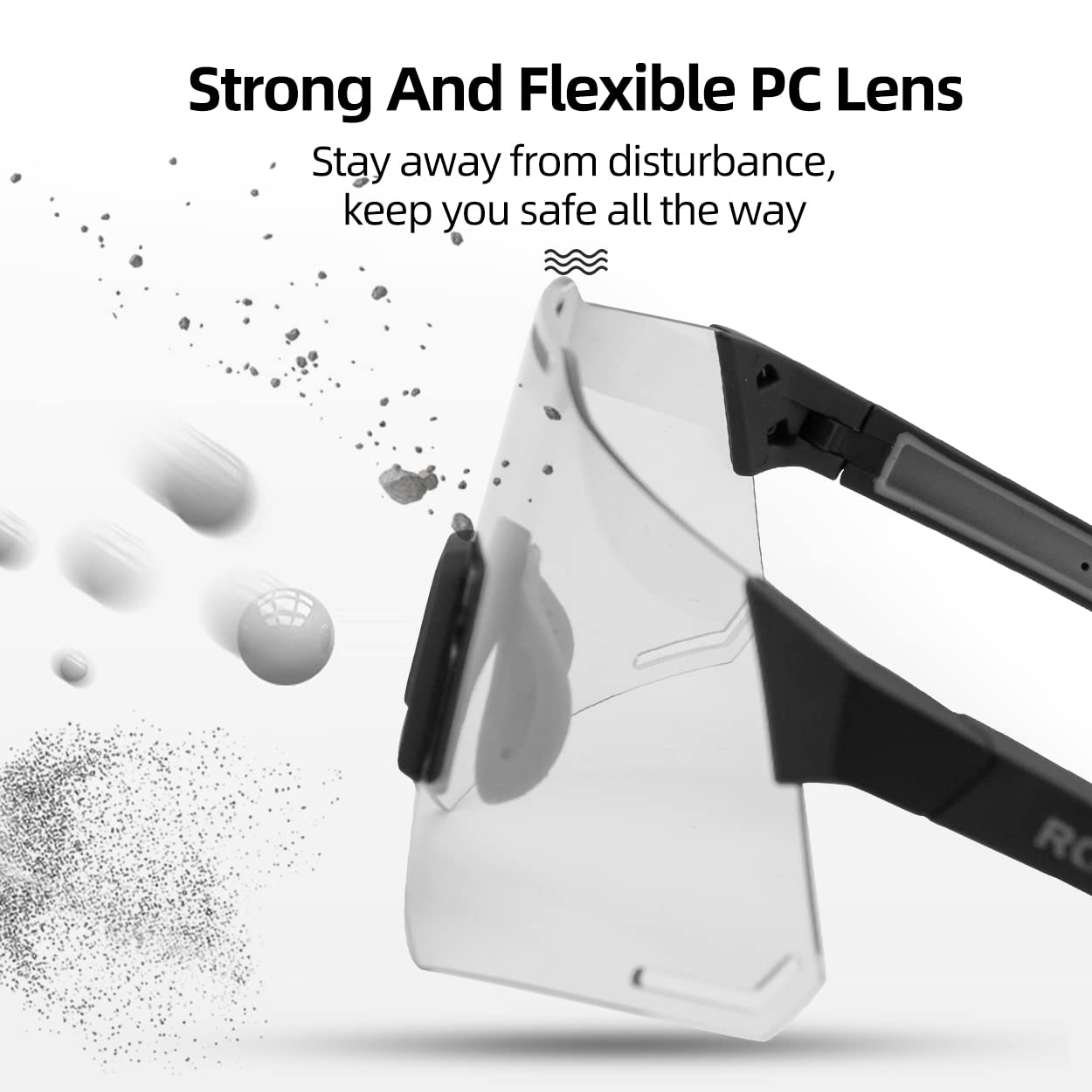 ROCKBROS Photochromic Cycling Glasses UV Protection Sunglasses Transparent