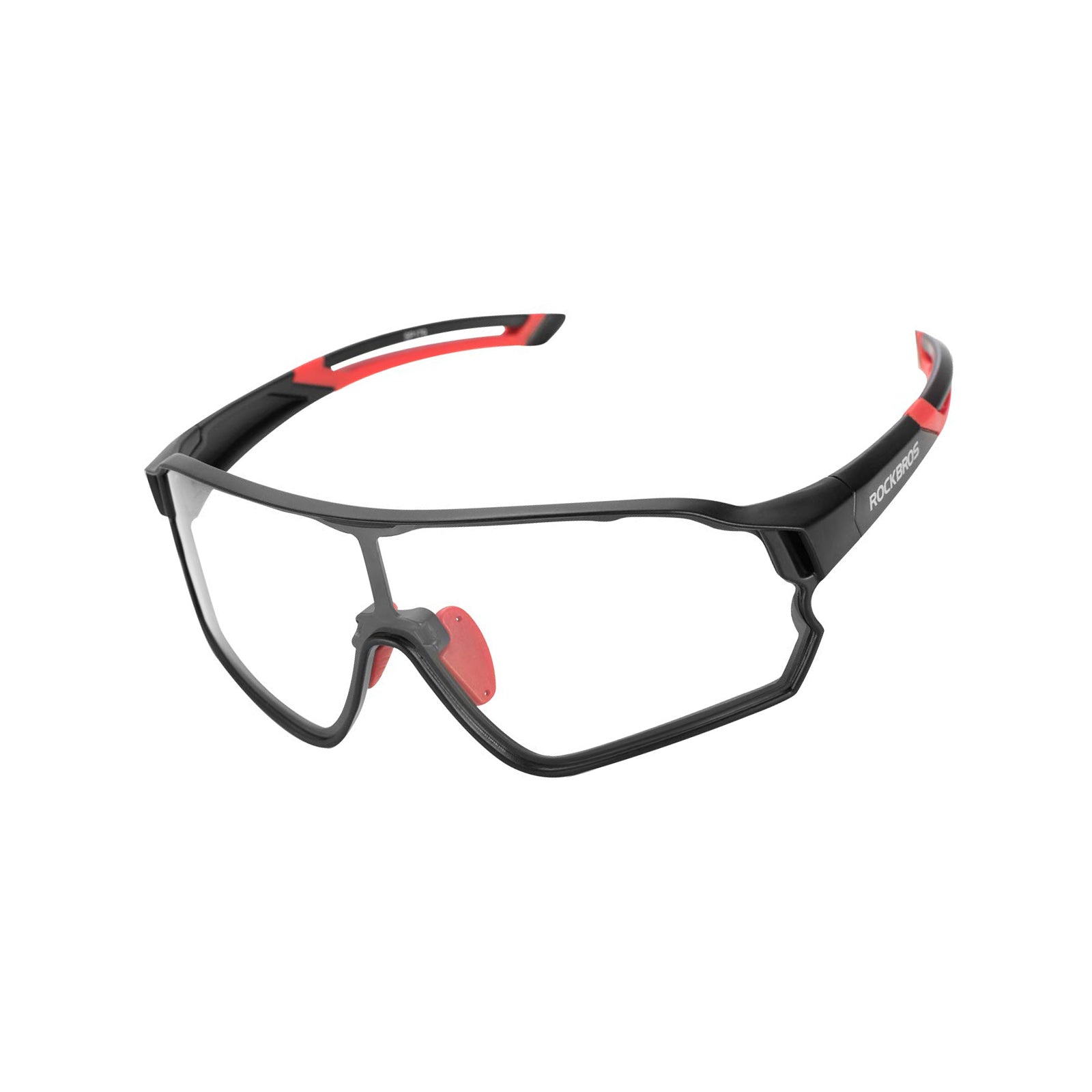 ROCKBROS Photochromic Cycling glasses UV 400 Protection Full Frame Sports Sunglasses #color_Black Red