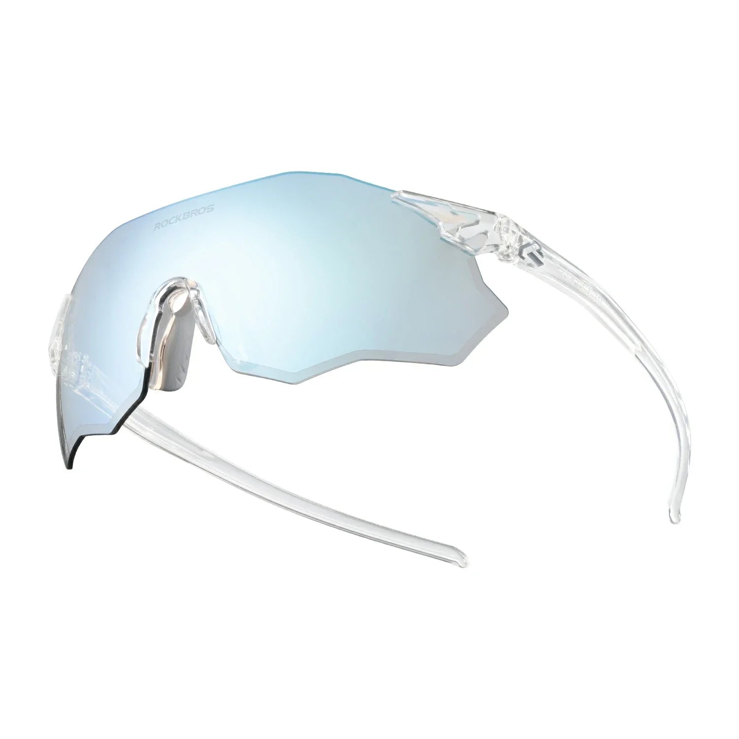 ROCKBROS photochromic or polarised cycling sunglasses SP359, UV400 protection sports eyewear for men and women. #Color_Transparency/Photochromic