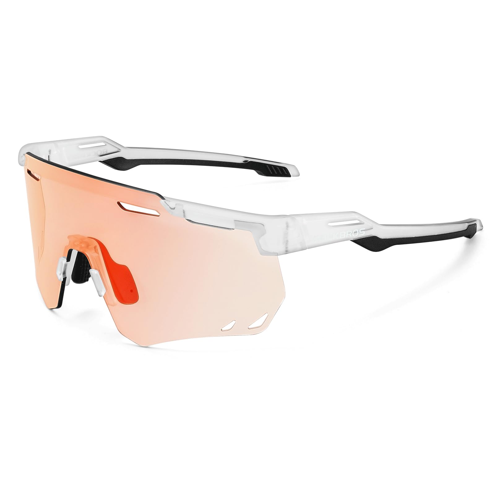 ROCKBROS Photochromic Sports Sunglasses Fashion Windproof Eyewear #Color_Transparent