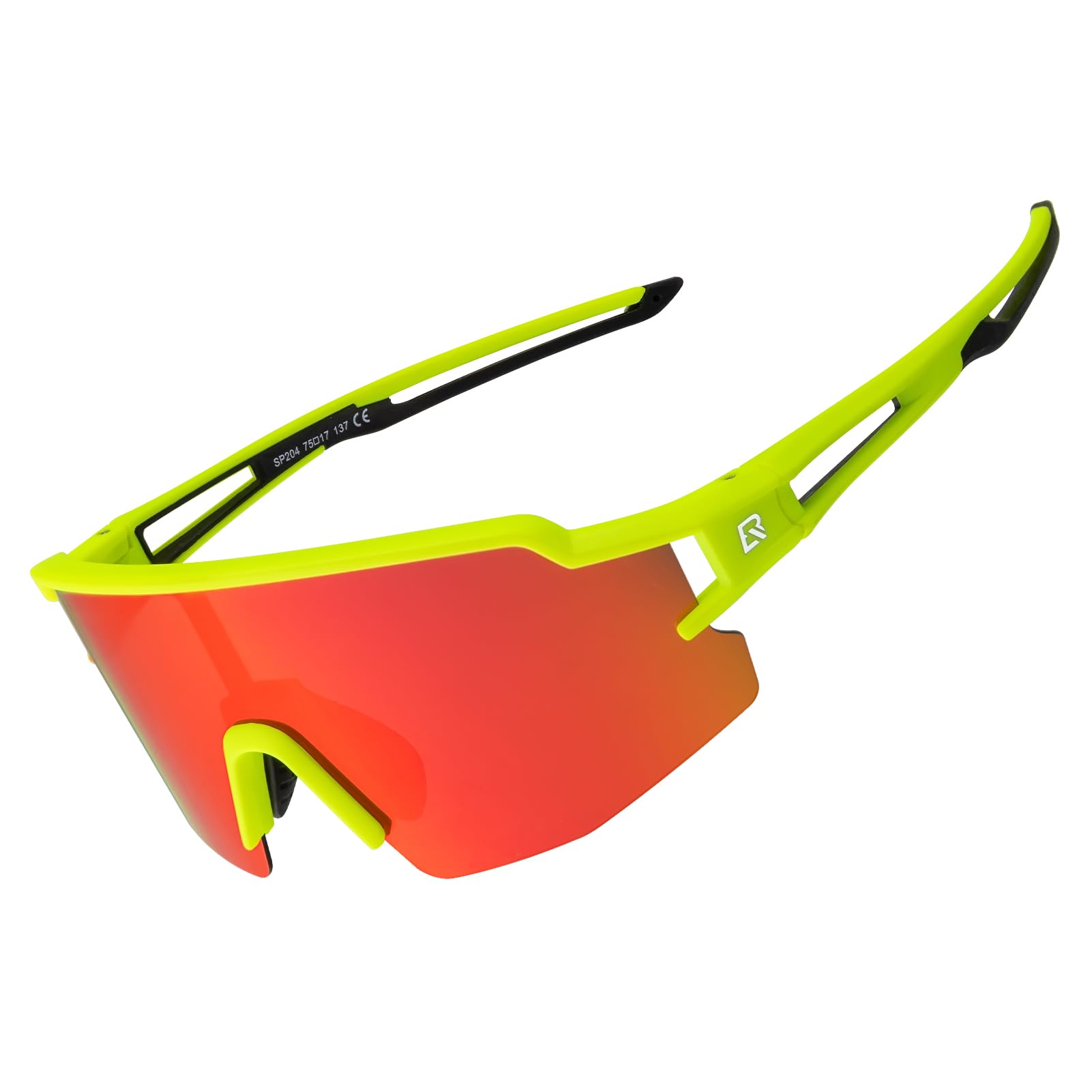 ROCKBROS Polarized Sunglasses Mens Womens Cycling Glasses for Outdoor Sports #Color_Lime Green
