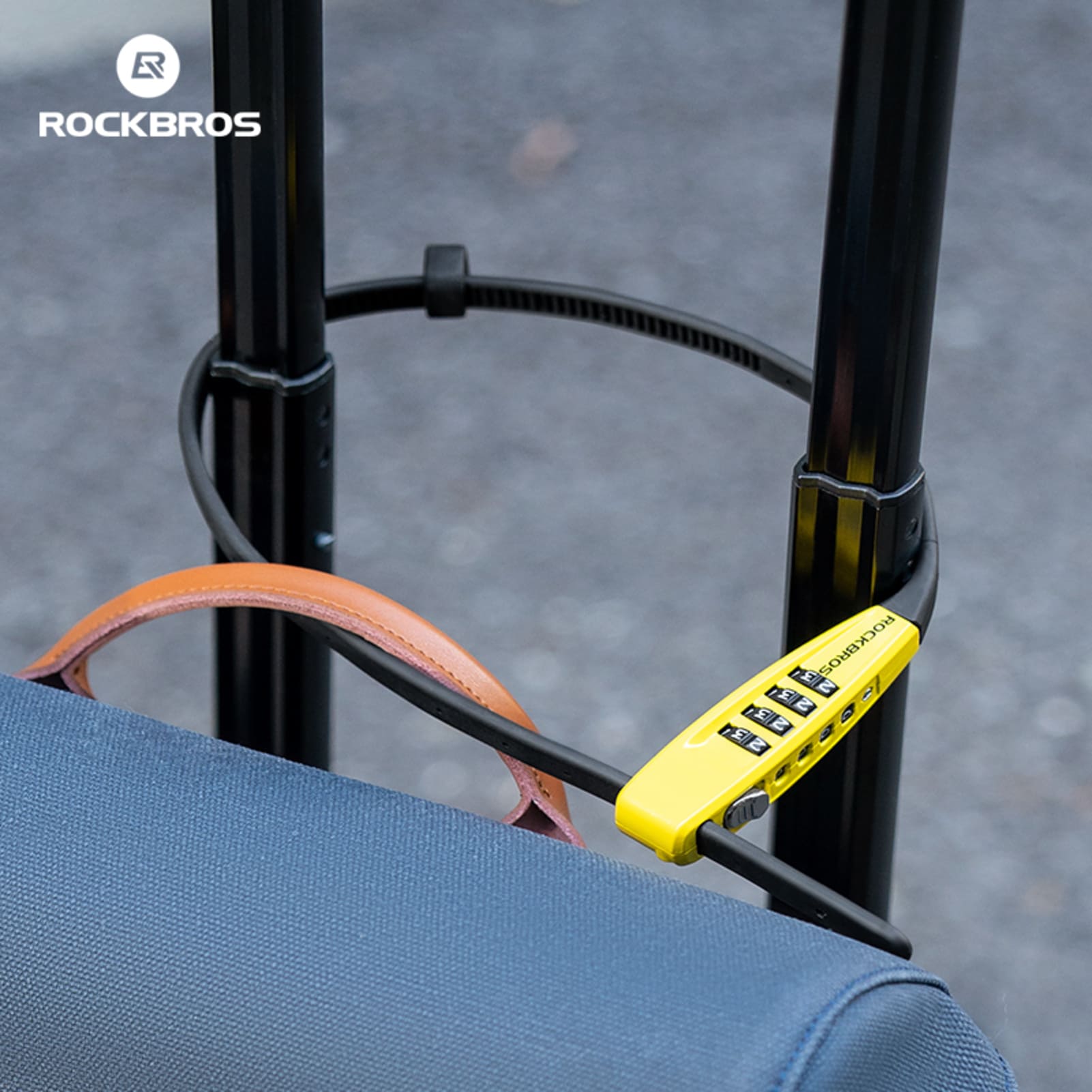 ROCKBROS Portable Zip Tie Password Lock – Ultra-Lightweight Anti-Theft Security