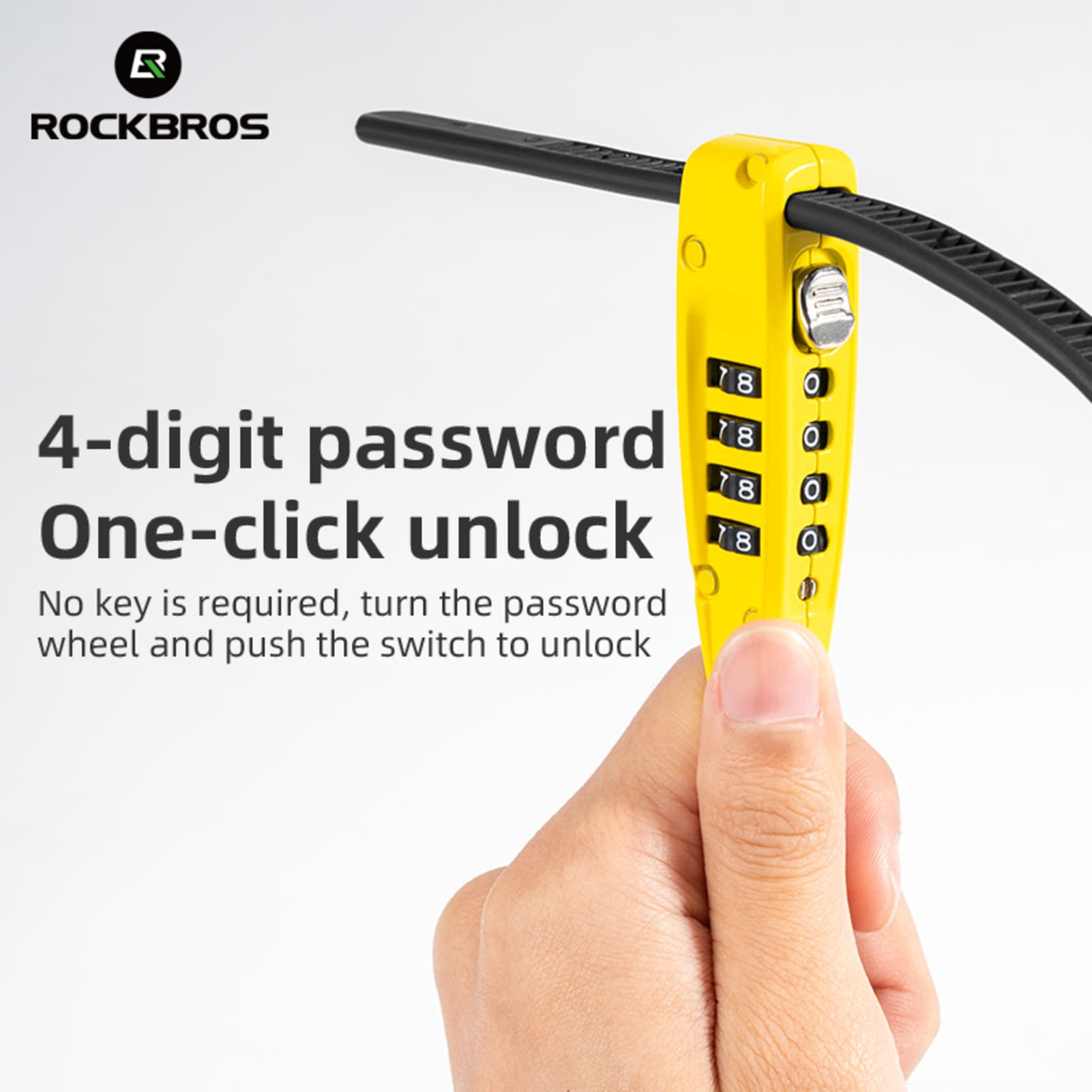 ROCKBROS Portable Zip Tie Password Lock – Ultra-Lightweight Anti-Theft Security