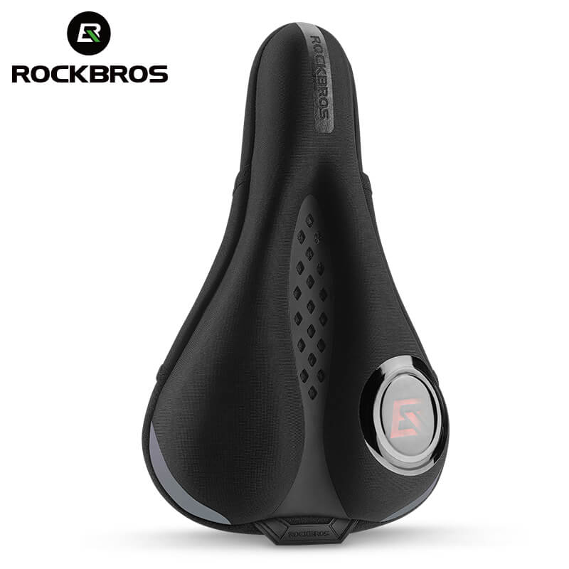 ROCKBROS Soft Bike Saddle Cover with LED Rear Light – Comfort & Safety Combo #Style_No Light