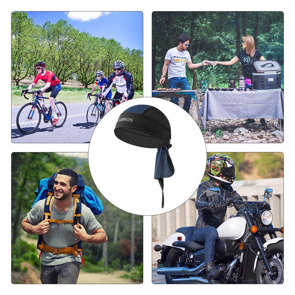 ROCKBROS Sports Headwear Quickly Dry Cycling Bandana Under Helmet #Color_Blue