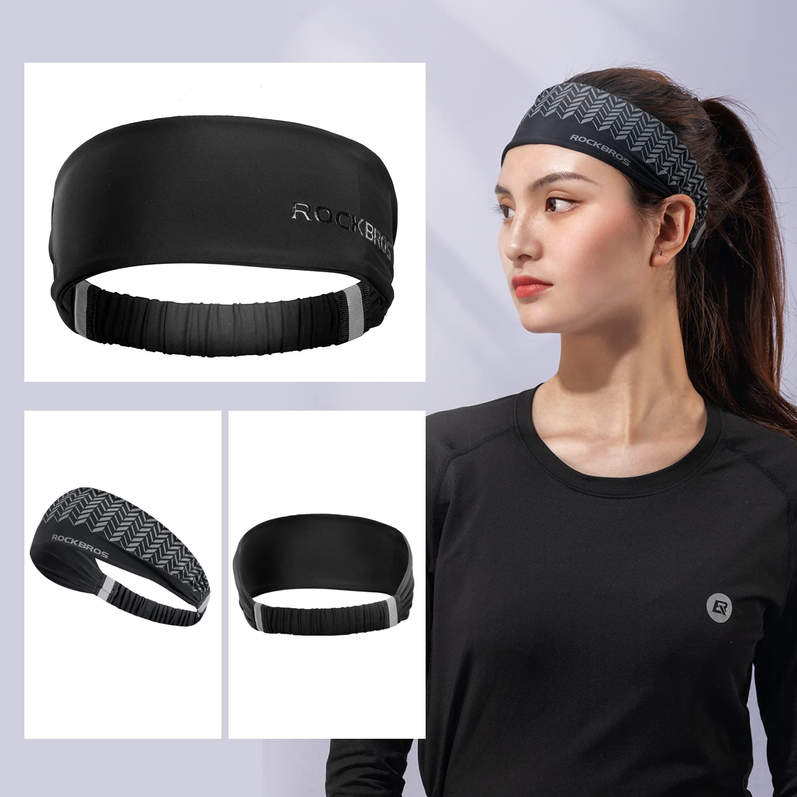 ROCKBROS Sweatbands Sports Headbands Unisex Sweat Absorption Hairbands