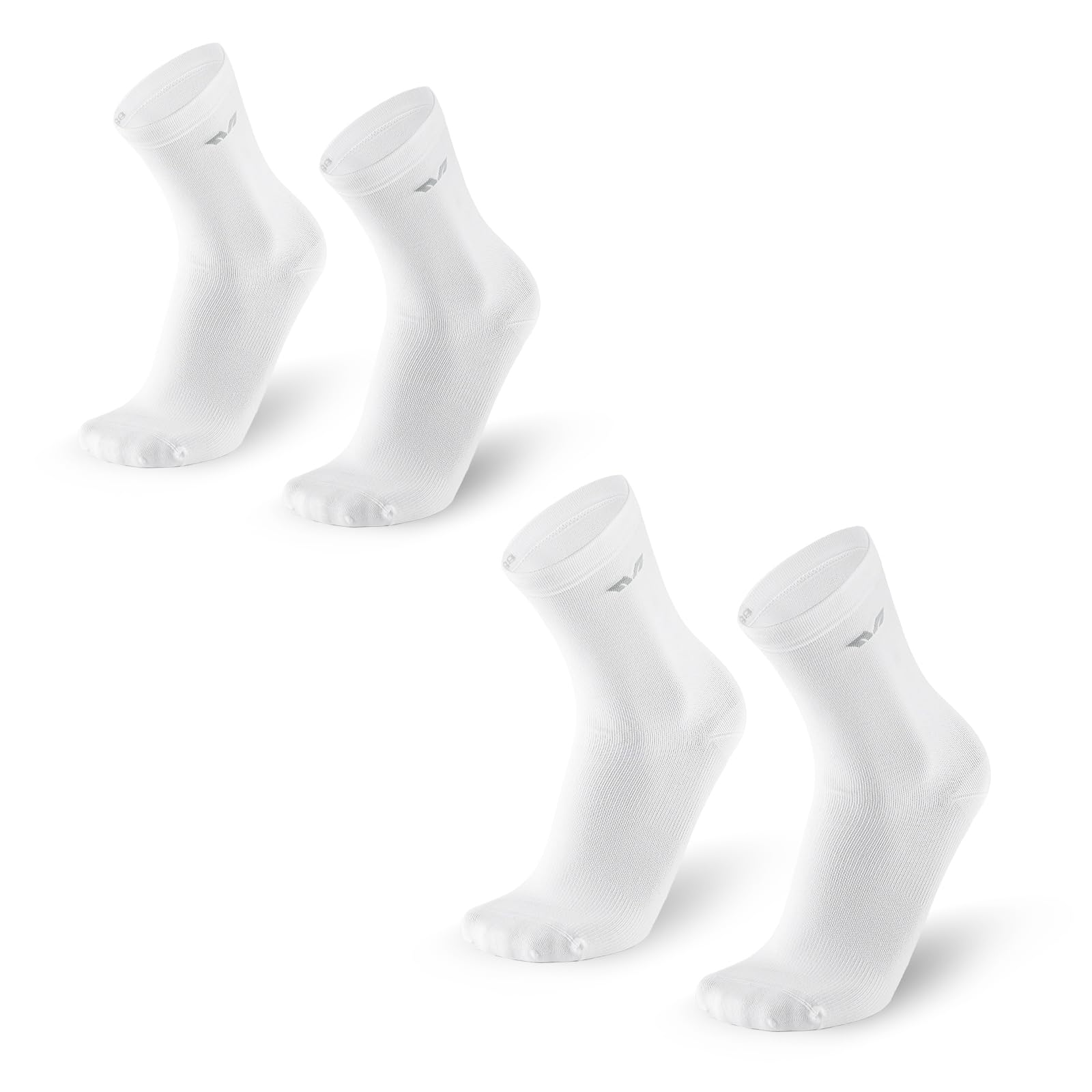 ROCKBROS TVI Performance Cycling Socks 2-Pairs Lightweight Breathable Crew